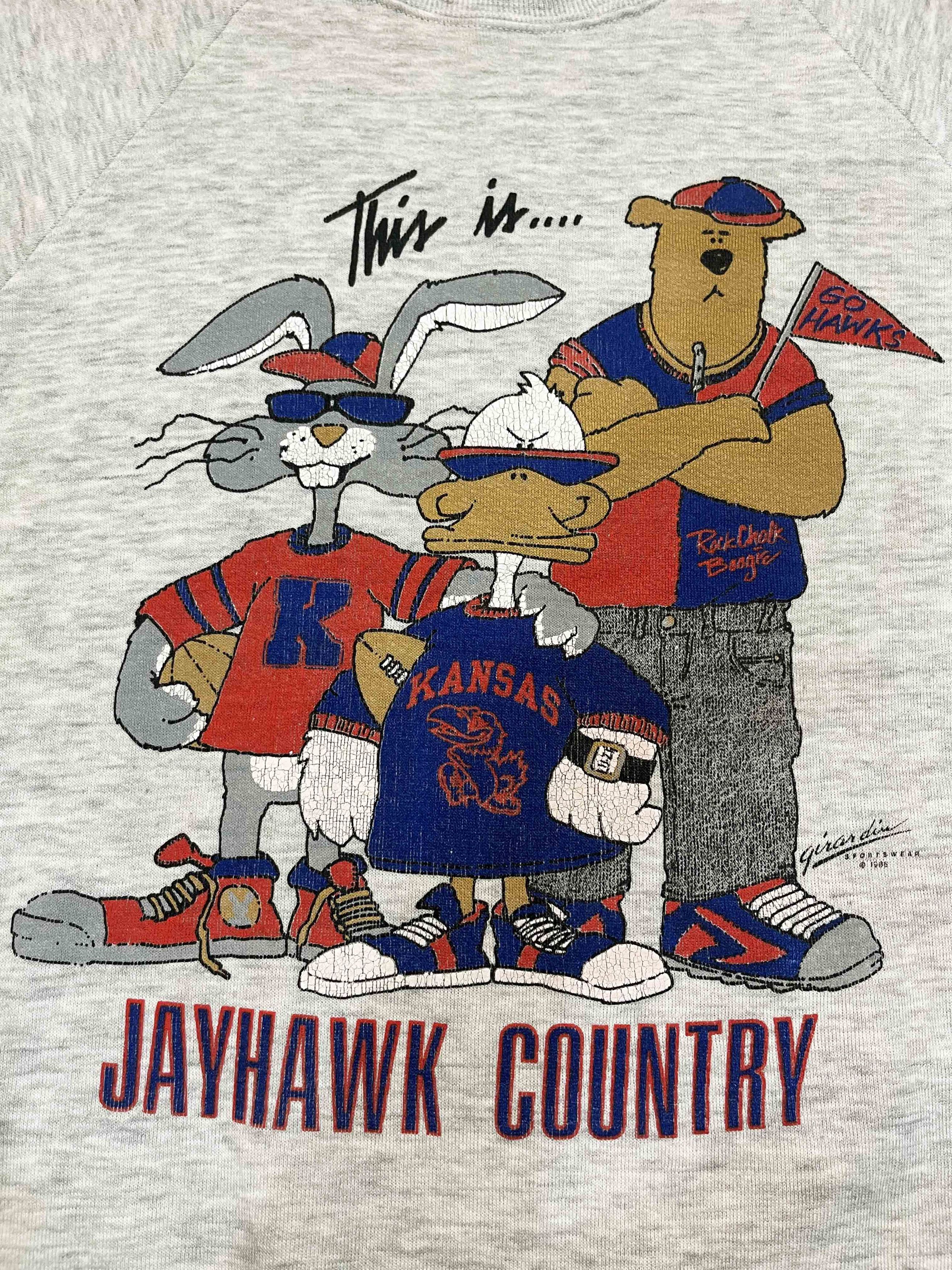 Jerzees Vintage Jerzees NCAA Kansas Jayhawks Crewneck Sweatshirt Size US L / EU 52-54 / 3 - 2 Thumbnail