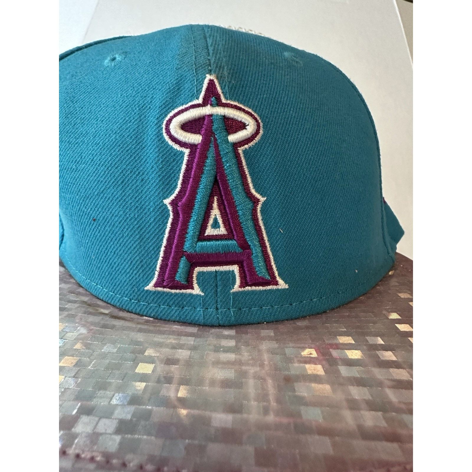 New Era New Era 59fifty 7 3/4 Hat Los Angeles Angels Teal Reflective Size ONE SIZE - 3 Thumbnail