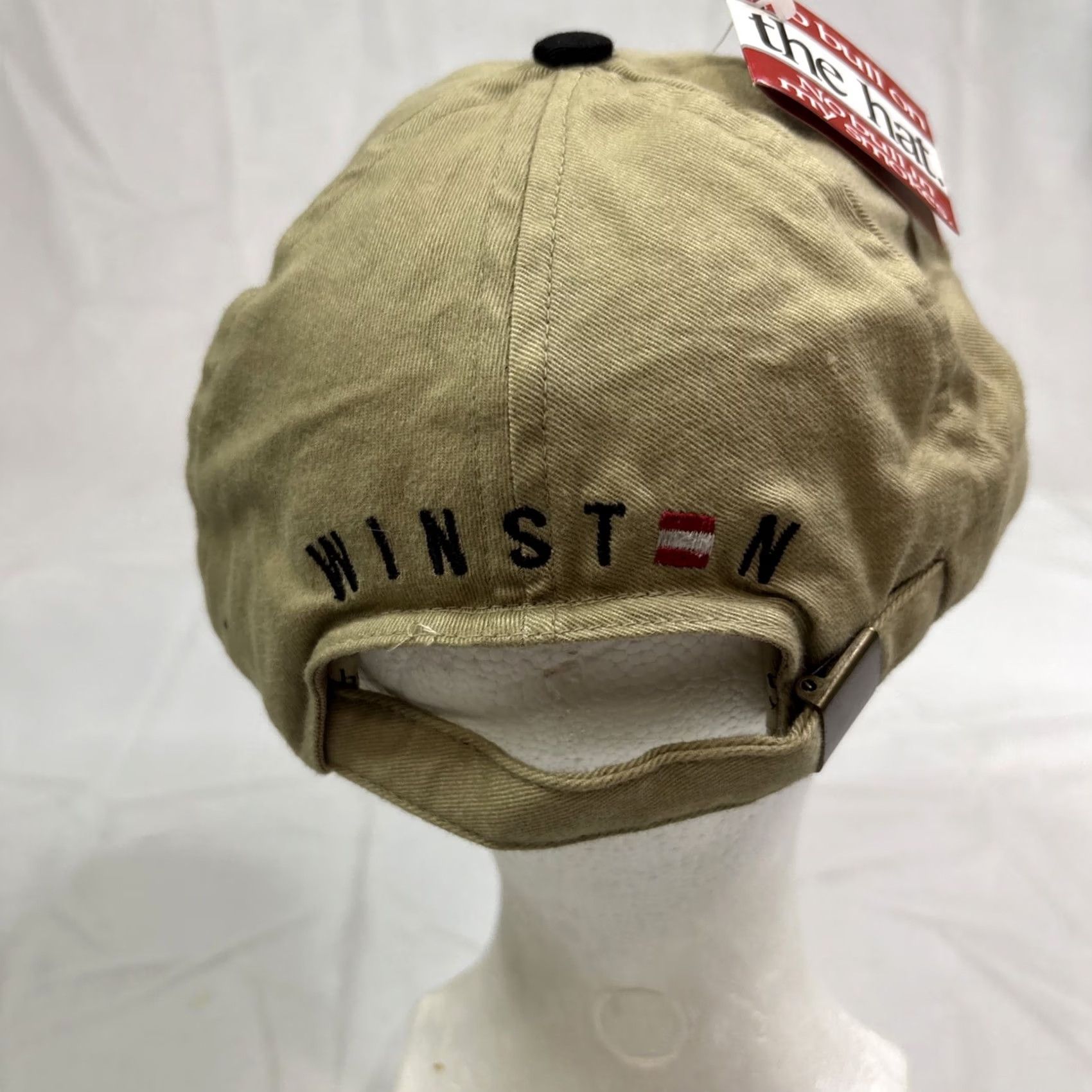 Vintage VINTAGE Winston No Bull Baseball hat 1990s Cap Adjustable Beige Tan Men Casual 90s Size ONE SIZE - 4 Thumbnail