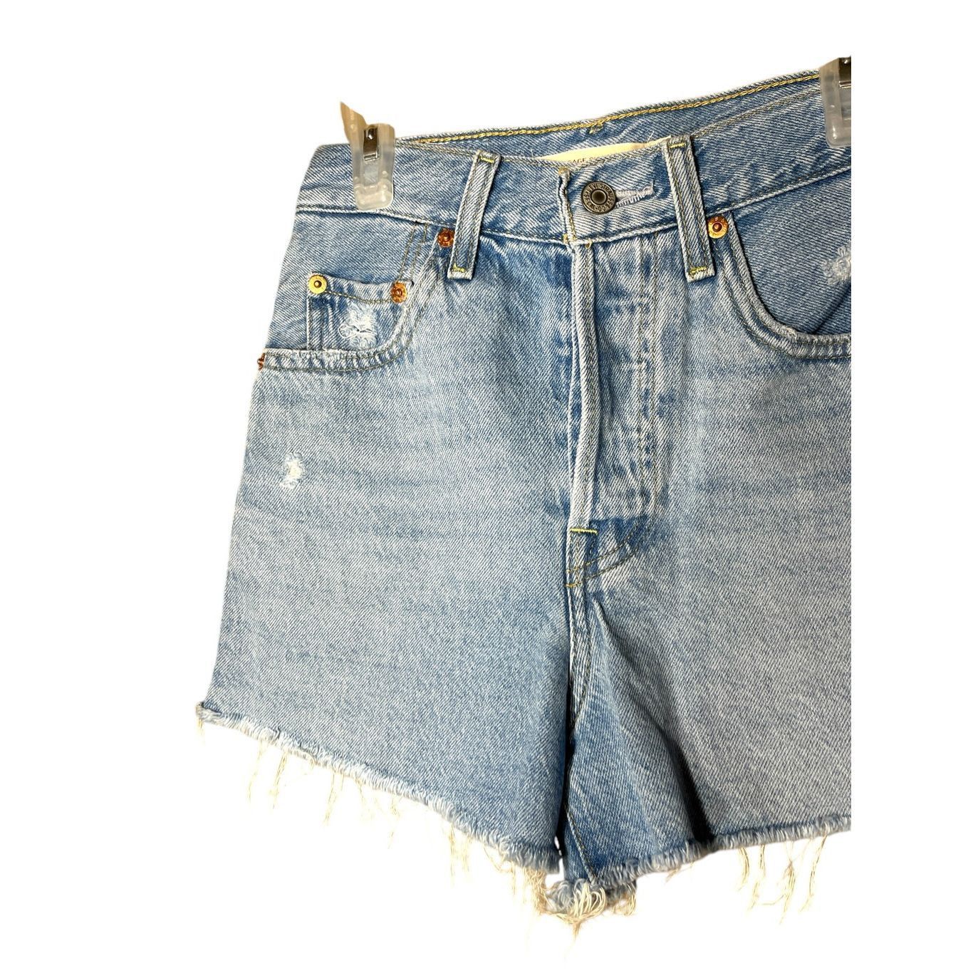 Levi's Levi’s Premium Ribcage High Waisted Shorts Size 24 Size 24" / US 00 / IT 34 - 3 Thumbnail