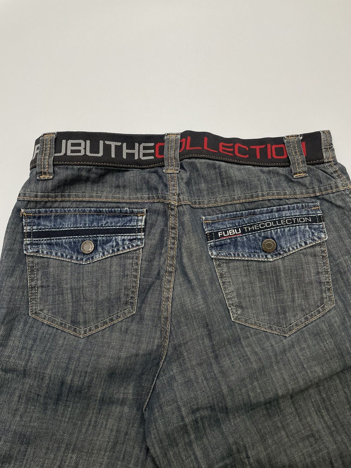 Fubu Y2k Baggy fubu poem denim pants Size US 31 - 7 Thumbnail