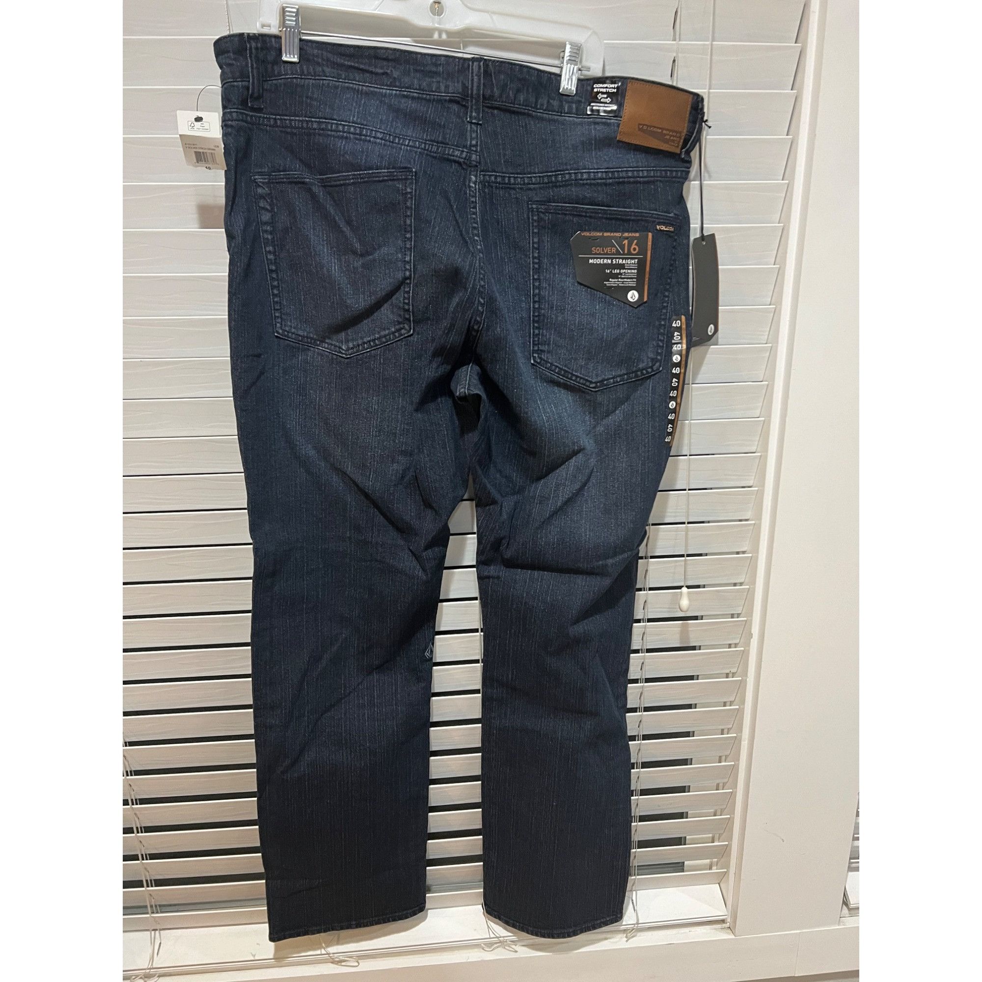 Volcom Volcom Solver Modern Straight Mens Jeans -NWT Size 40x33 Size US 40 / EU 56 - 3 Thumbnail