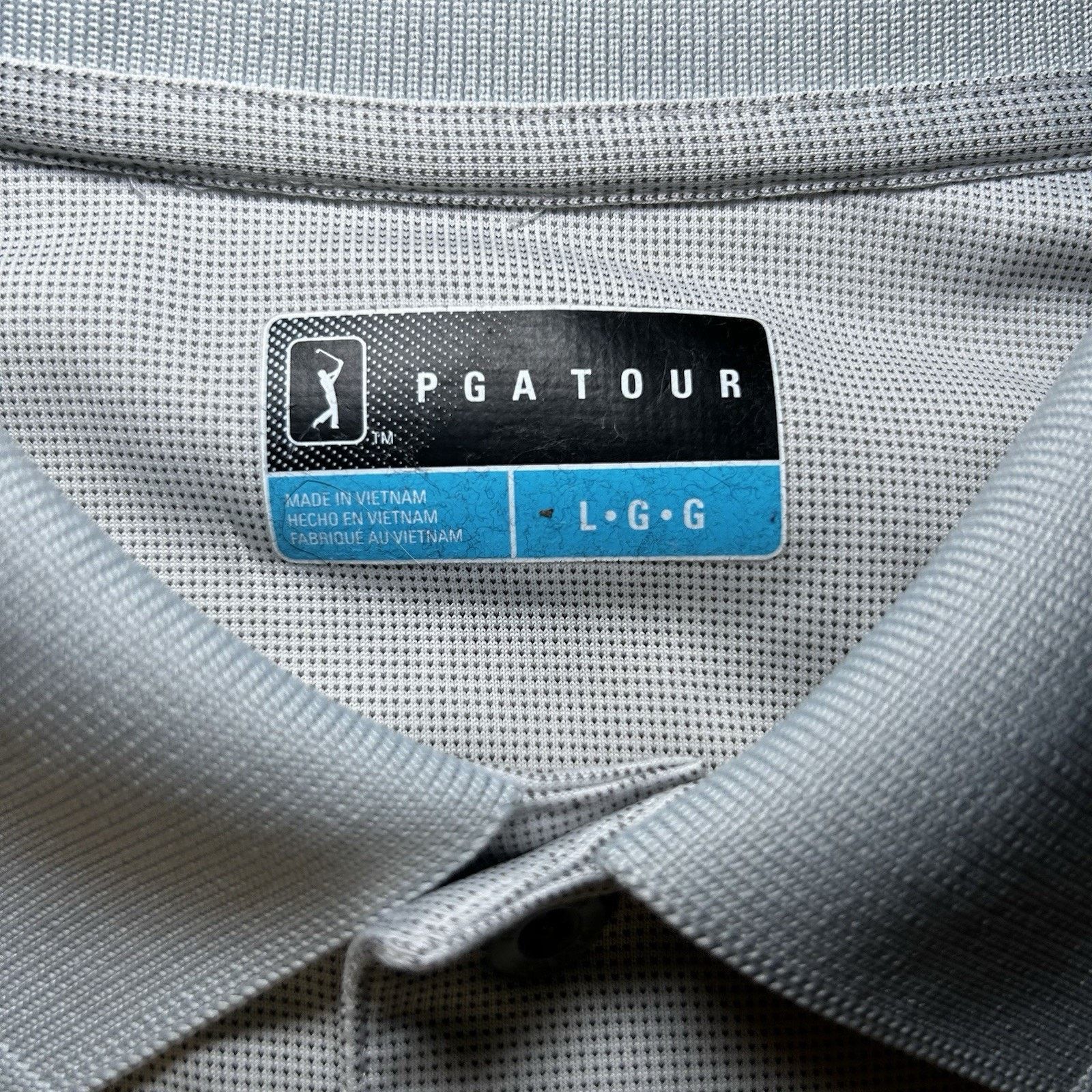 PGA Tour PGA Tour Mens Airflux Gray Polo Golf Shirt Casual - Large Size US L / EU 52-54 / 3 - 6 Thumbnail