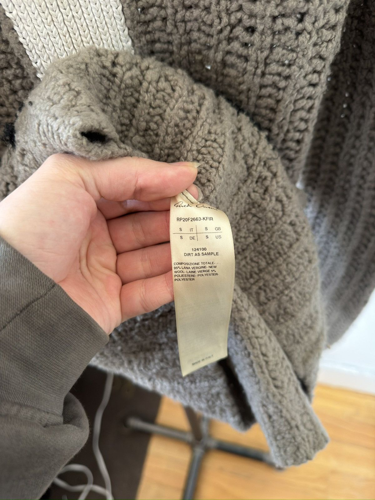Rick Owens FW20 PERFORMA Geometric Knit Size US S / EU 44-46 / 1 - 7 Thumbnail