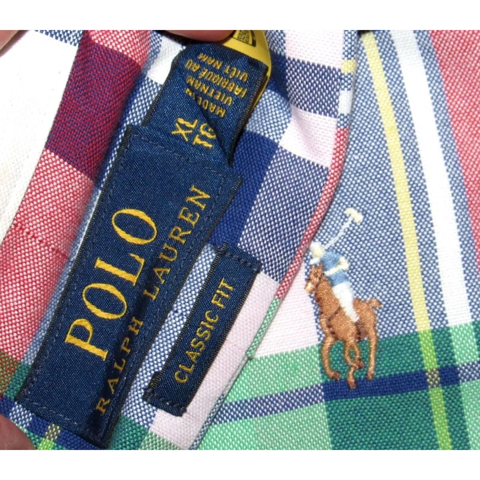 Ralph Lauren Polo RALPH LAUREN Plaid Long Sleeve Button Down Oxford Cloth Shirt XL Mens Size US XL / EU 56 / 4 - 3 Thumbnail