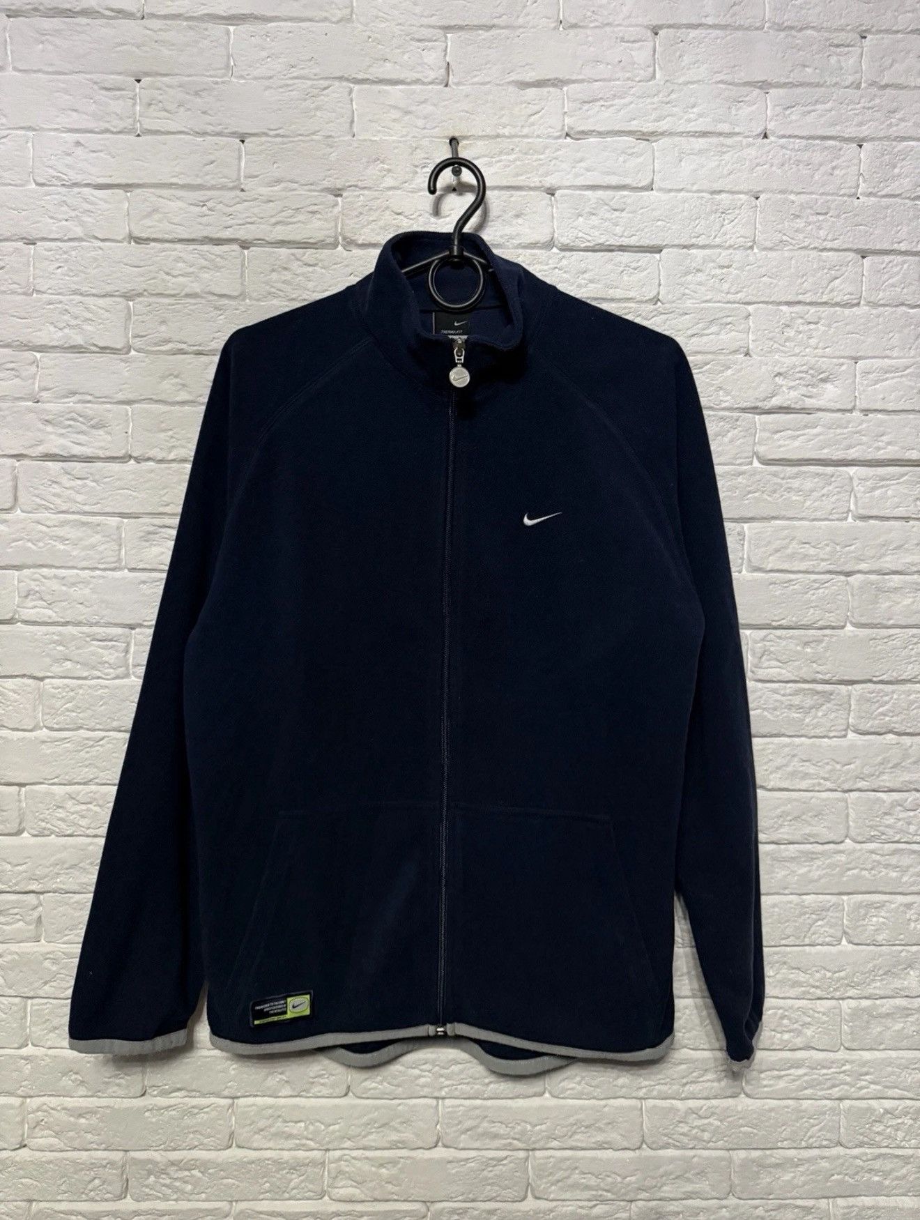 Nike Vintage Nike Fleece Sweatshirt Huge Graphic Print Full Zip Size US S / EU 44-46 / 1 - 1 Thumbnail