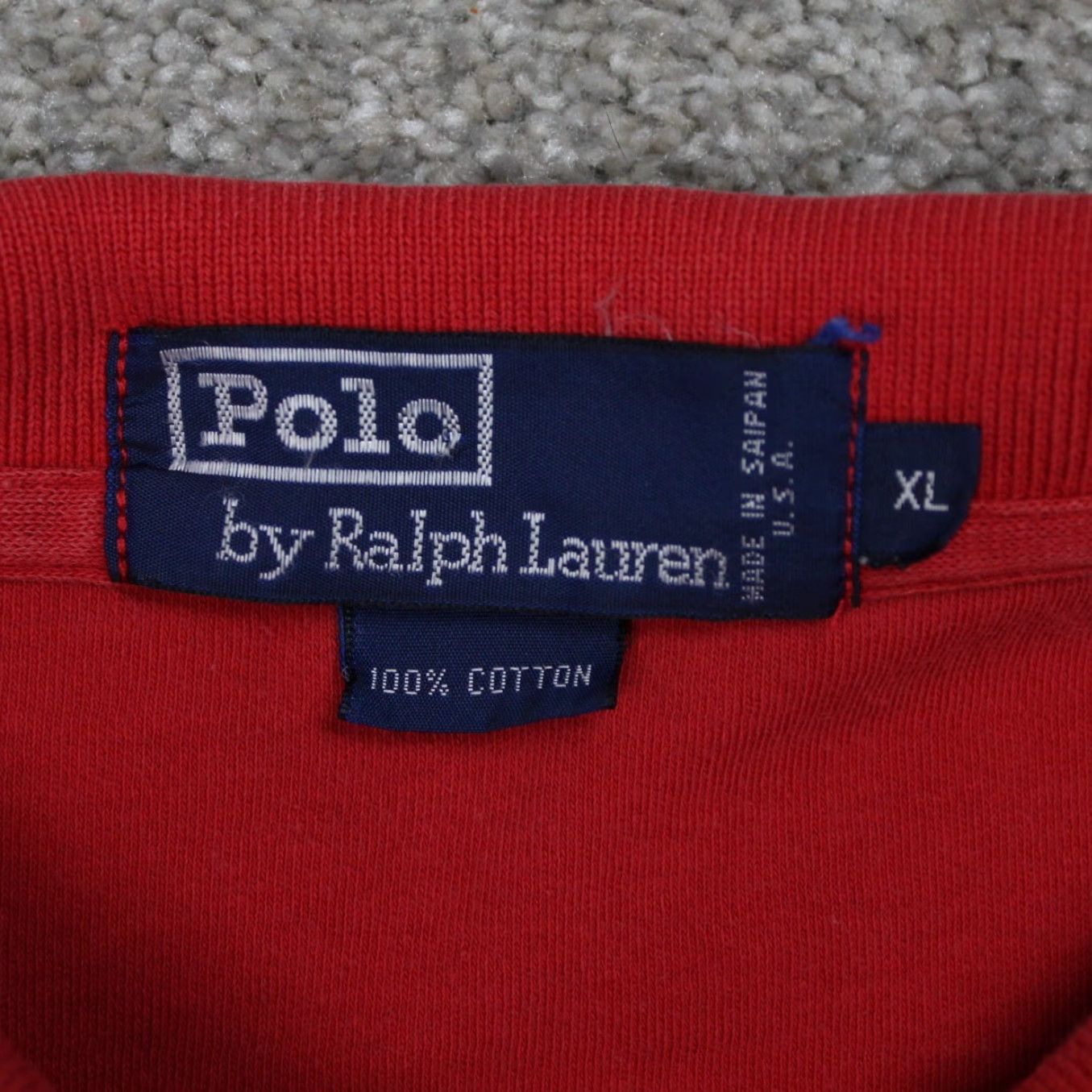 Polo Ralph Lauren Polo Ralph Lauren Polo Shirt Mens XL Red 100% Cotton Short Sleeve Pullover Size US XL / EU 56 / 4 - 7 Thumbnail
