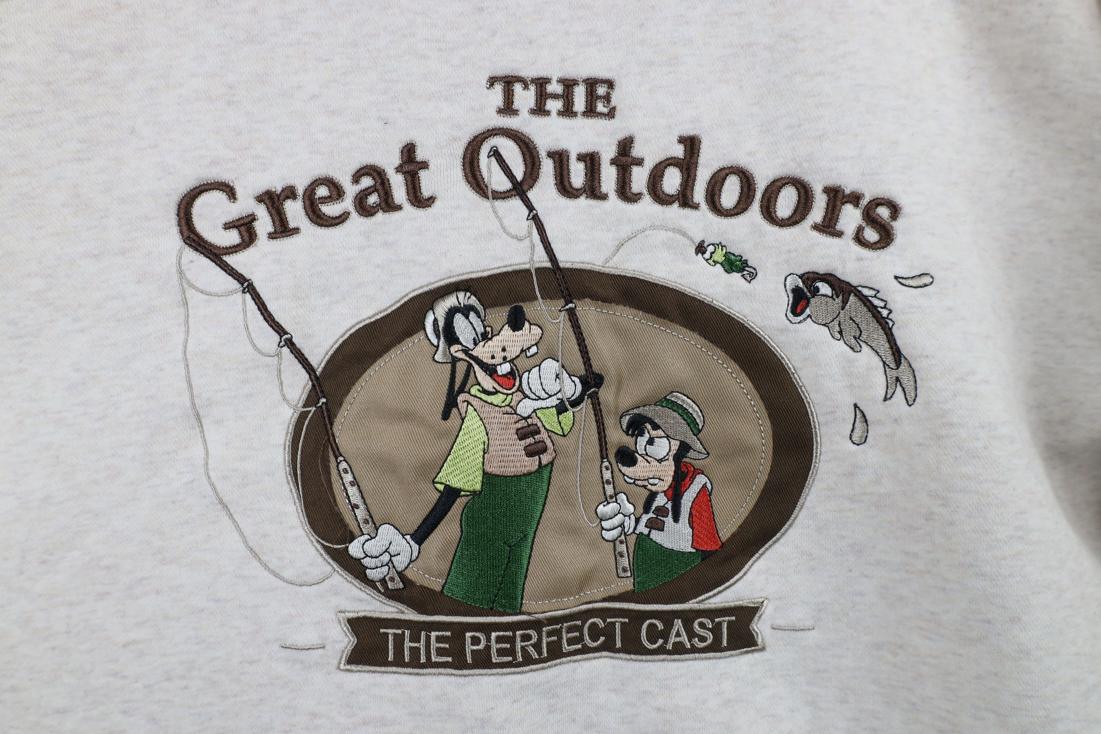 Disney × Vintage Vintage Y2K Disney Outdoors Perfect Cast Goofy Sweatshirt Size US M / EU 48-50 / 2 - 4 Thumbnail