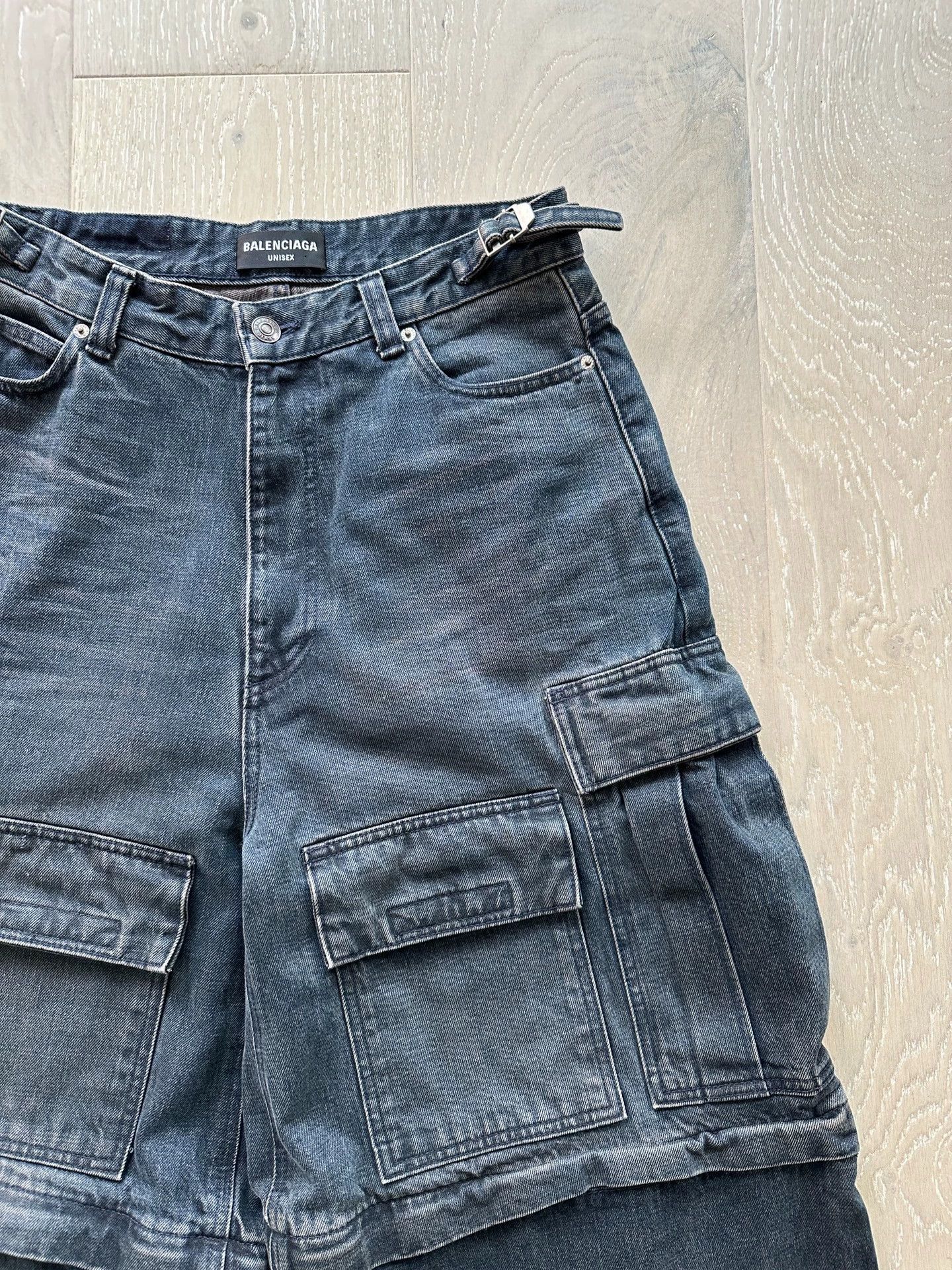 Balenciaga Balenciaga 21AW Detachable Adjustable Waist Denim Cargo 29 Size US 29 - 4 Thumbnail