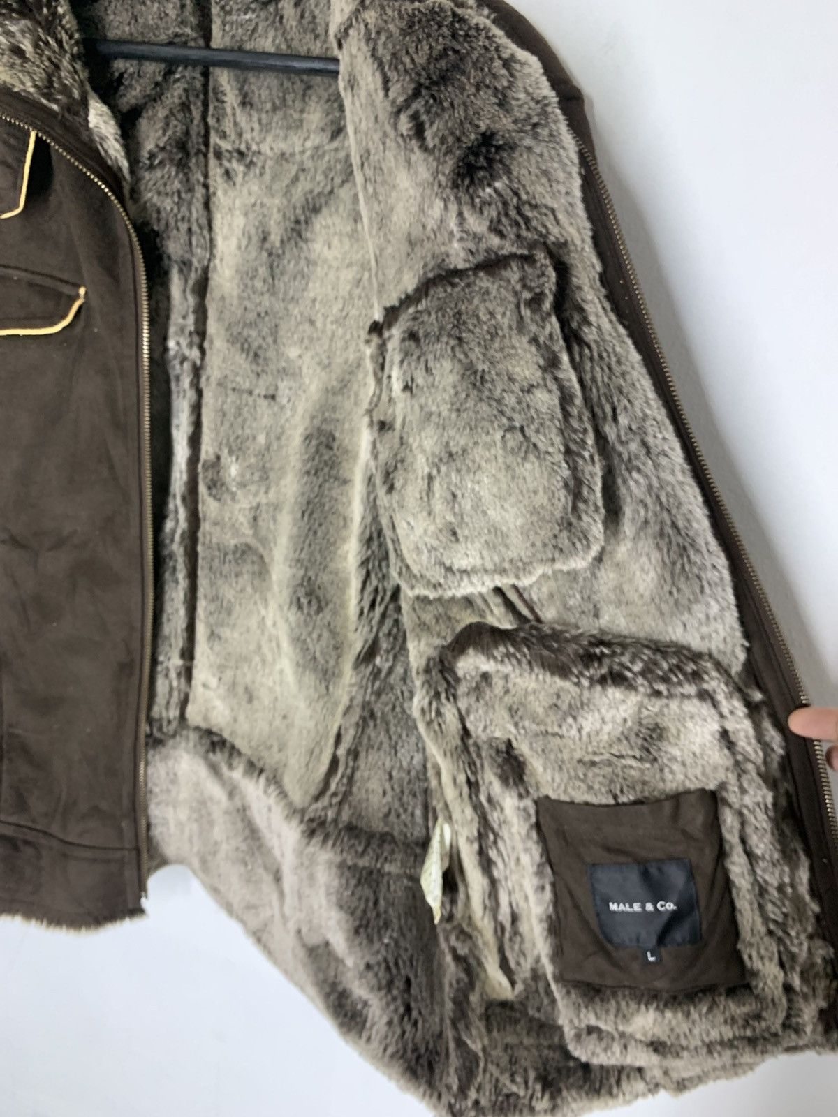 Hysteric Glamour Moleskin Japanese Brand Male & Co. Faux Fur Jacket Size US M / EU 48-50 / 2 - 6 Thumbnail