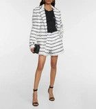 Balmain o1y0625 Short in White/Black Size 27" / US 4 / IT 40 - 2 Thumbnail