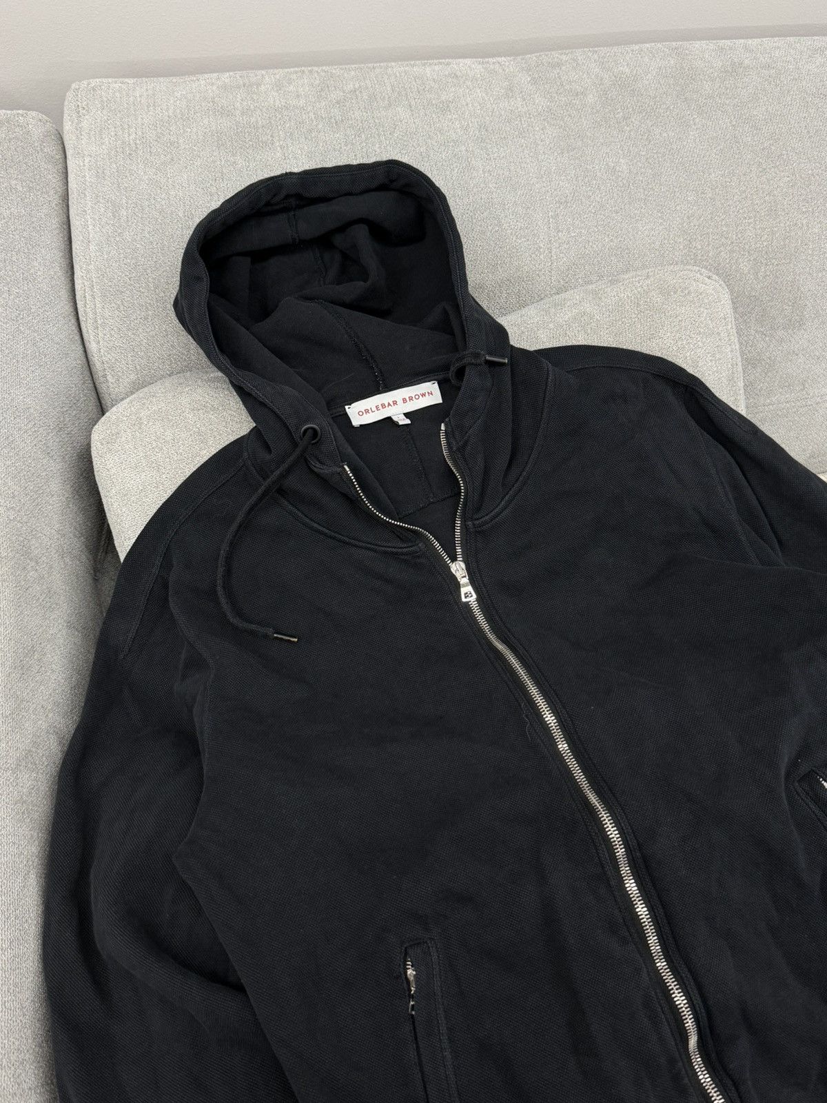 Orlebar Brown Orlebar Brown Black Zip Hoodie Size US L / EU 52-54 / 3 - 2 Thumbnail