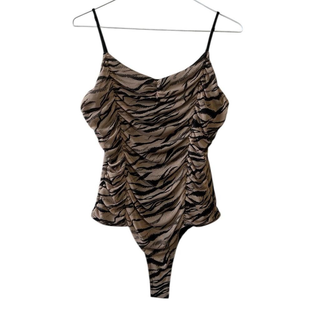 Designer BNWT Seduction Zebra Print Bodysuit - Size M Size M / US 6-8 / IT 42-44 - 1 Thumbnail
