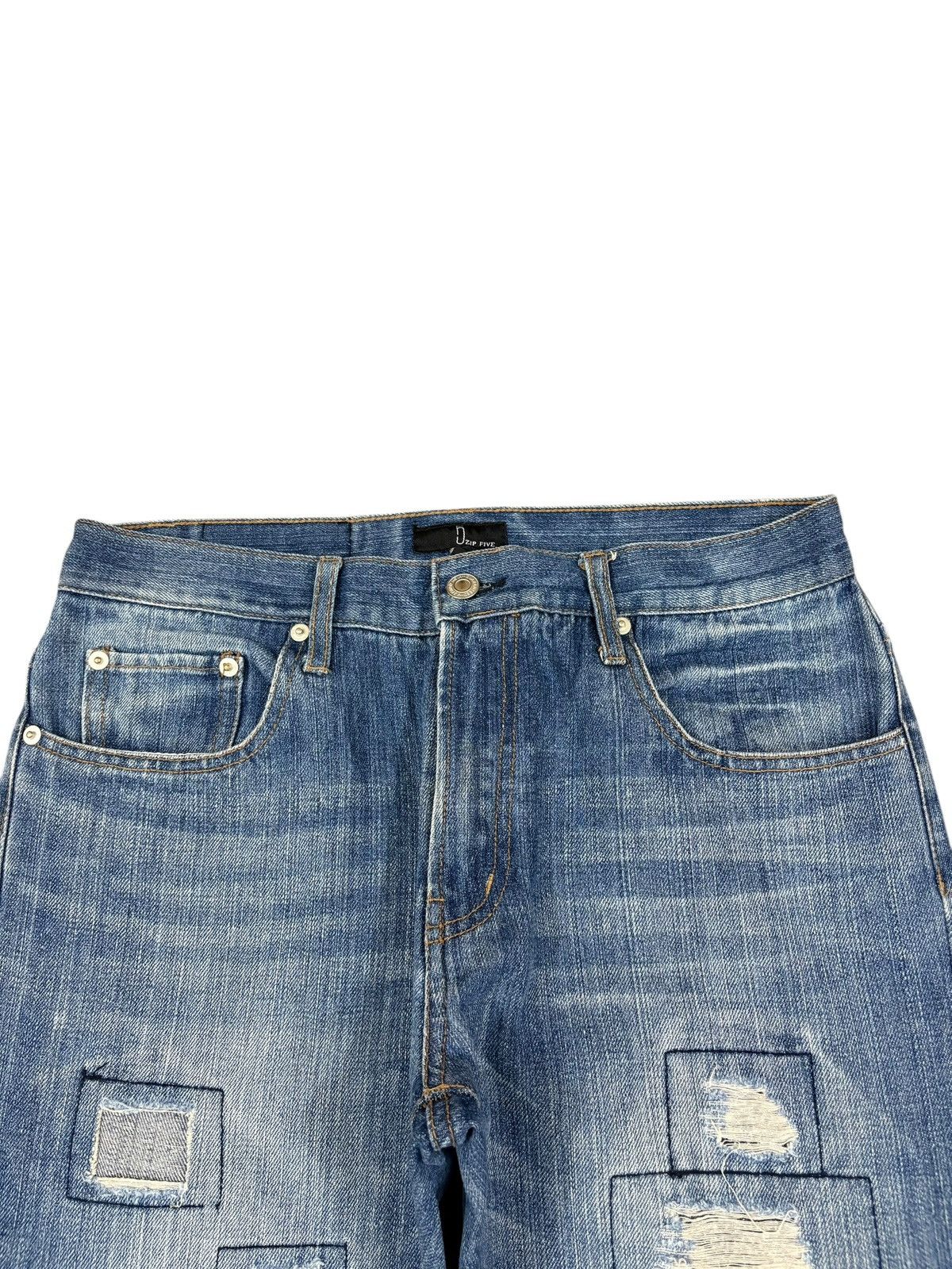 Japanese Brand Vintage Japanese Brand Patches Distressed Jeans Size US 31 - 4 Thumbnail