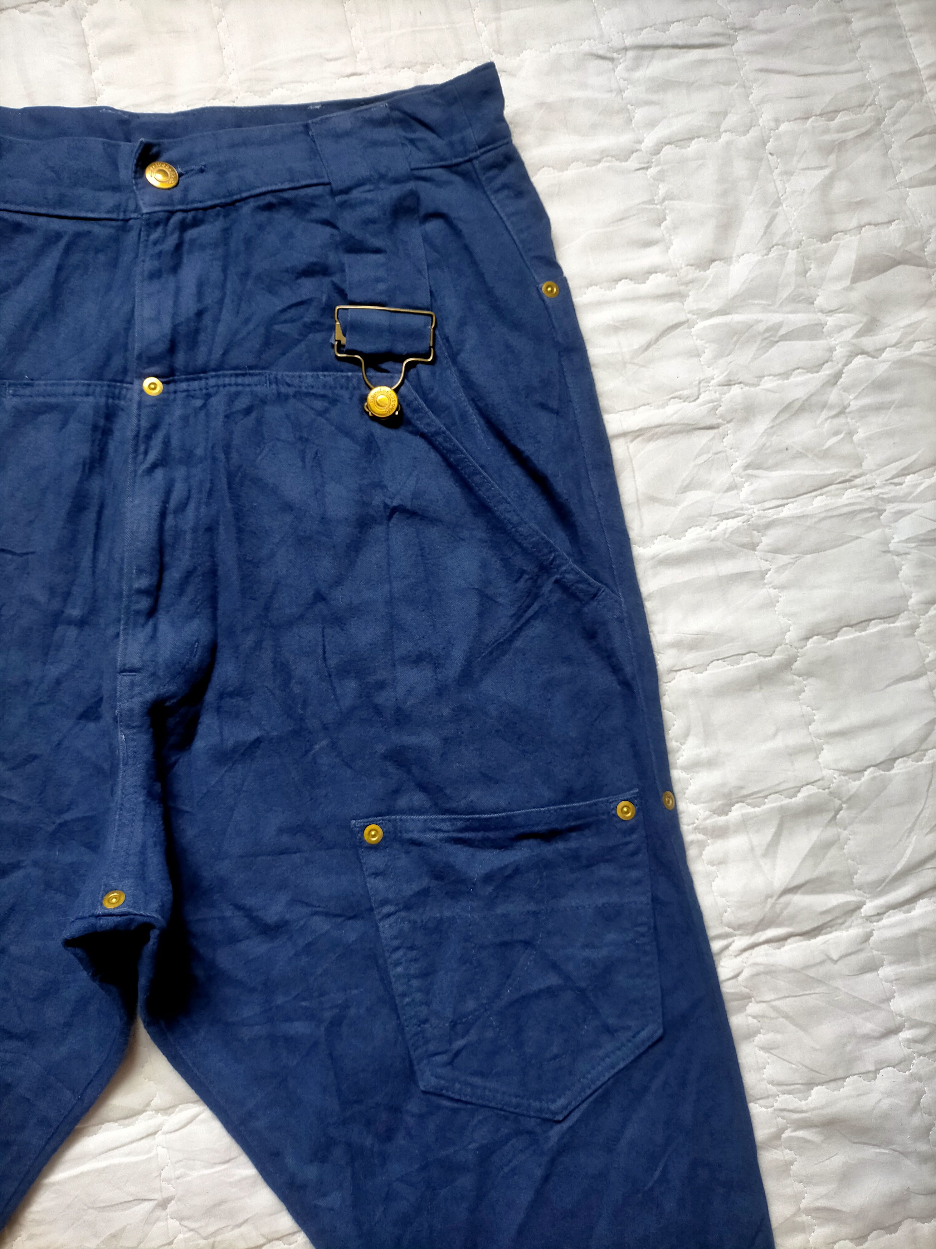 Issey Miyake Mercibeaucop Drop Cropth Suede Cotton Parachute Pants Size US 30 / EU 46 - 8 Thumbnail