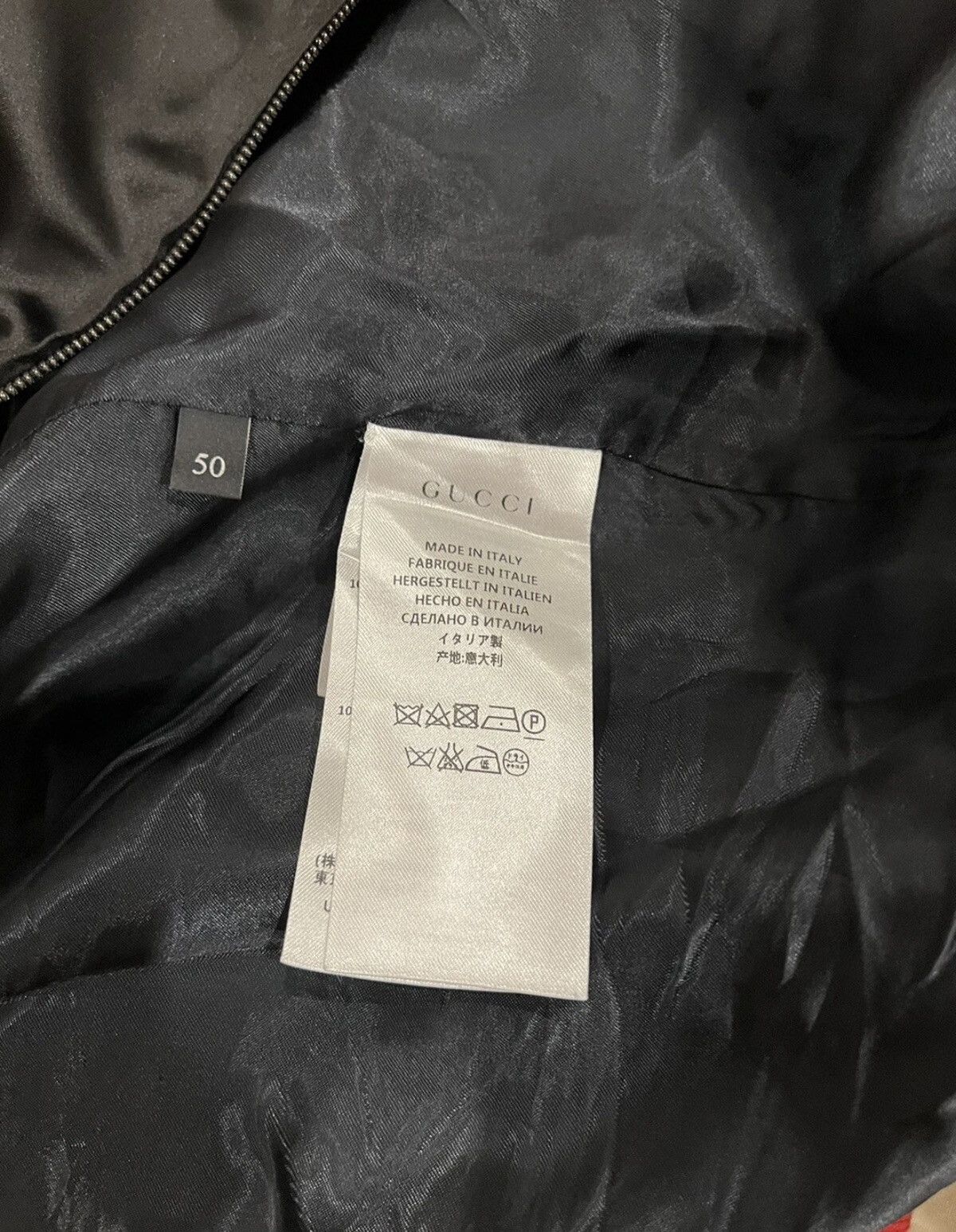 Gucci GUCCI SS16 REVERSIBLE EAGLE EMBROIDERED SATIN BOMBER Size 50 Size US M / EU 48-50 / 2 - 4 Thumbnail