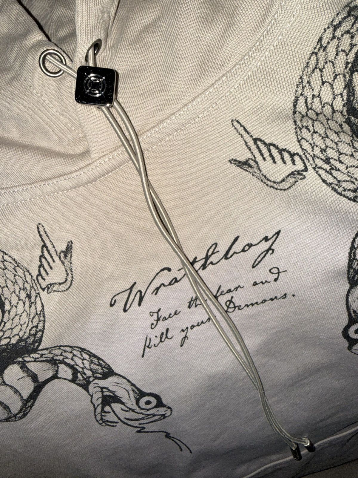 Other Wrathboy “Snake Hit” Hoodie, taupe/black, NEW, loose medium Size US M / EU 48-50 / 2 - 3 Thumbnail