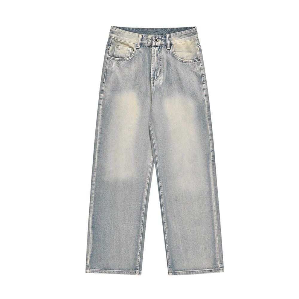 Japanese Brand × Jean Vintage washed distressed casual straight jeans Size US 32 / EU 48 - 1 Thumbnail