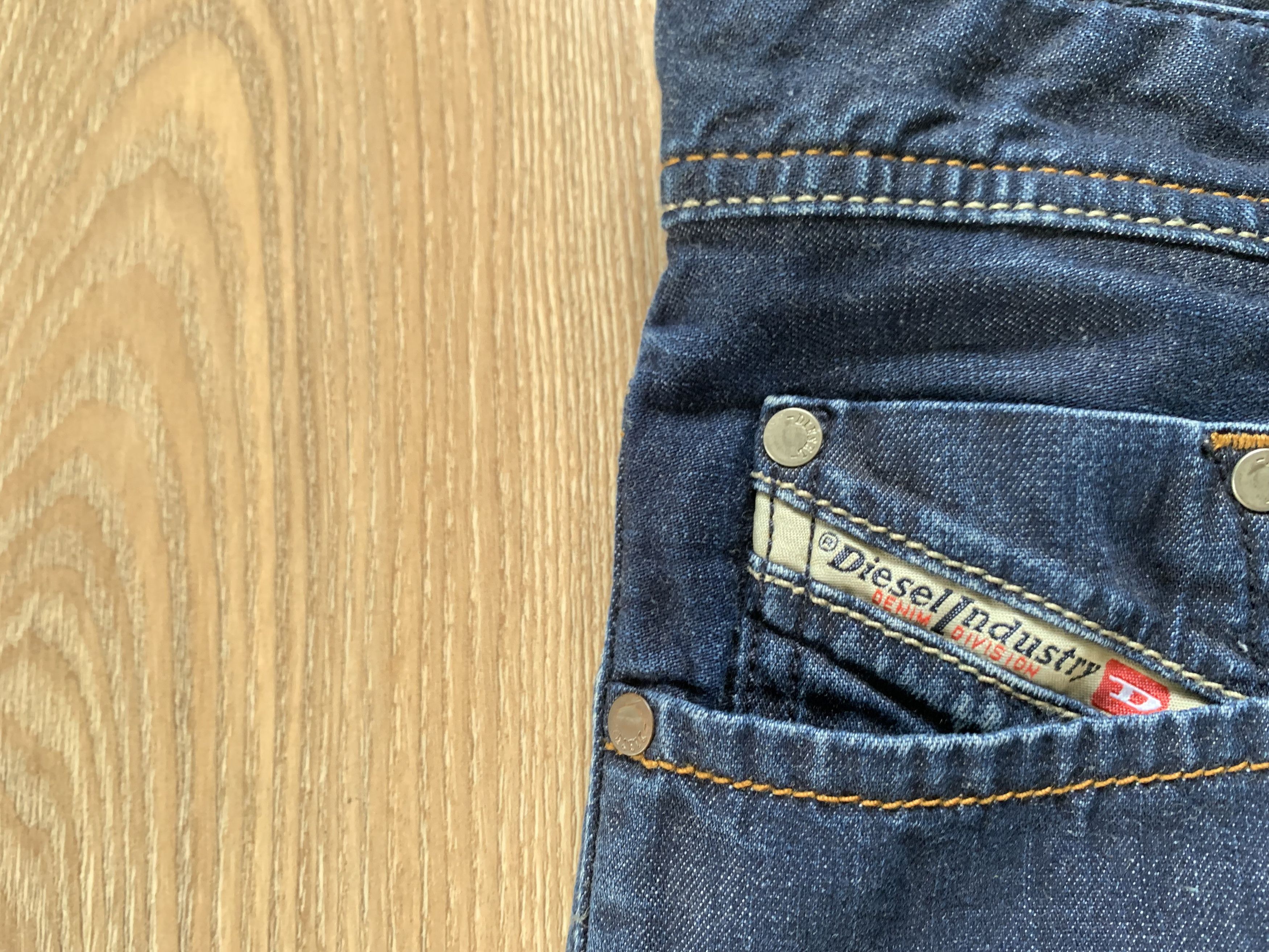 Diesel × Vintage Vintage Diesel Larkee Regular Straight Jeans Size US 34 / EU 50 - 5 Thumbnail