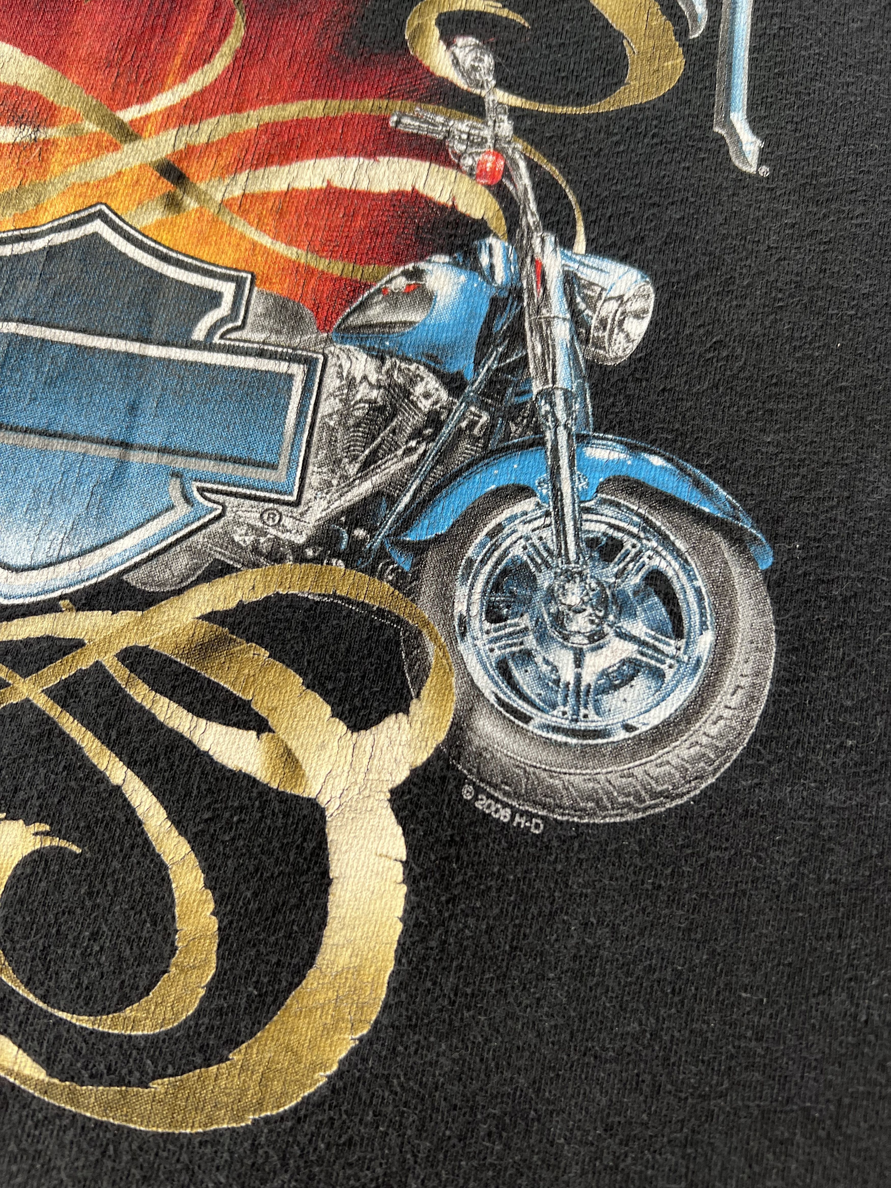 Harley Davidson Vintage 2006 Harley Davidson Motorcycle England Fire T-shirt Size US S / EU 44-46 / 1 - 8 Thumbnail