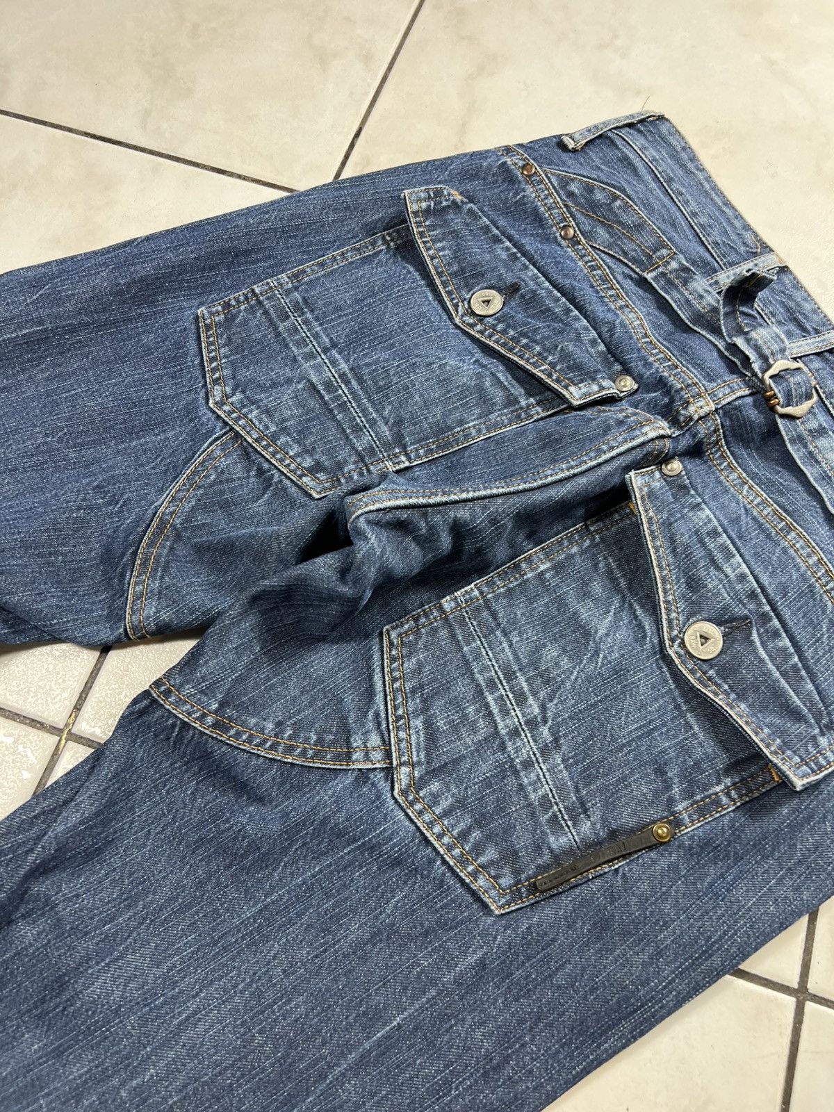 G-Star Vintage G-Star Raw y2k denim buckle back jeans elwood narrow Size US 32 / EU 48 - 15 Thumbnail