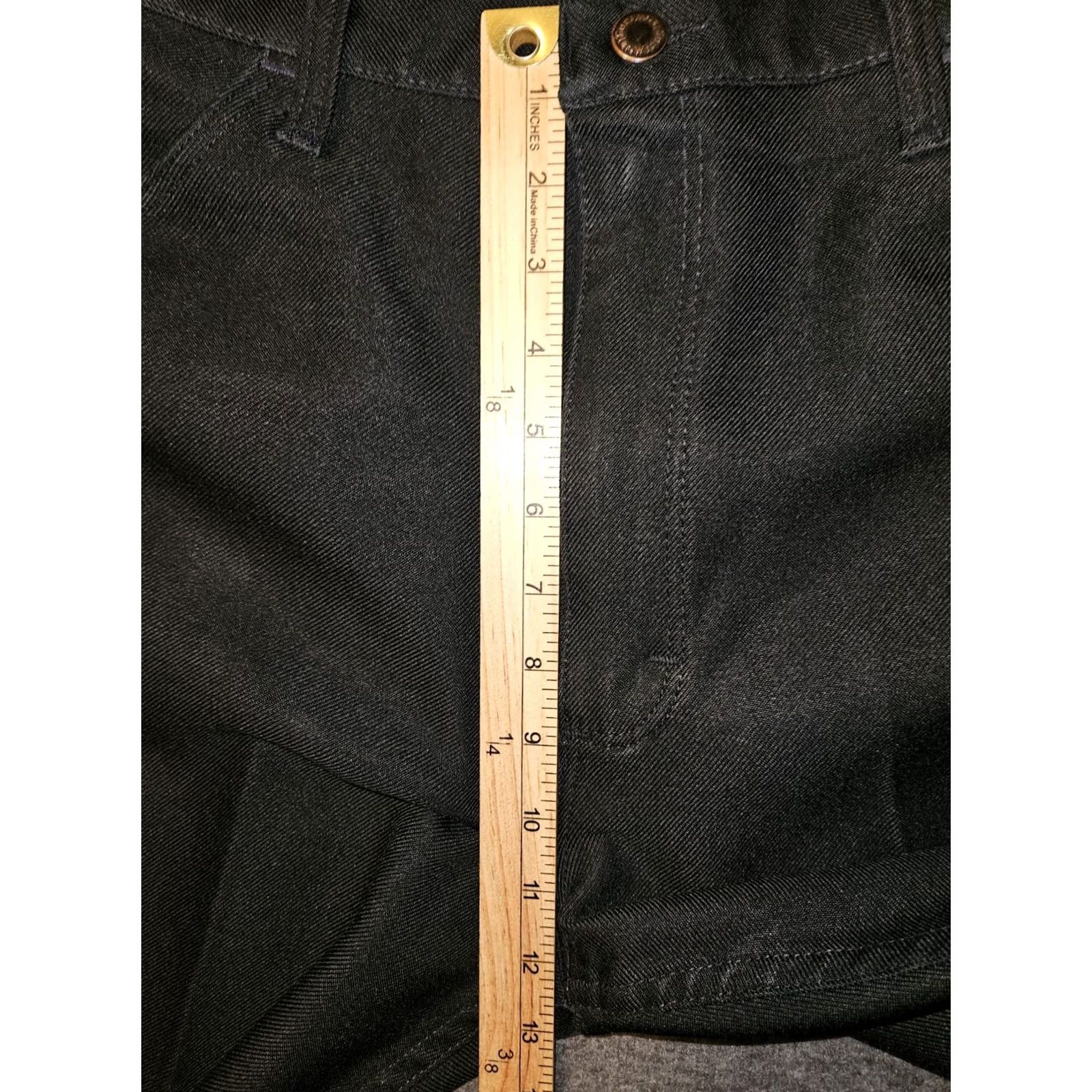 Wrangler Vintage Wrangler Polyester Pants Mens 38x32 (36x29) 82BK Black Straight USA - Stylish Cool Classic Size US 38 / EU 54 - 4 Thumbnail