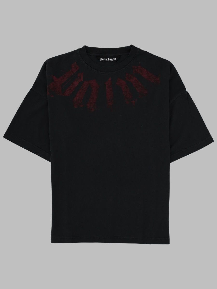 Palm Angels PALM ANGELS T-SHIRT CON LOGO - BLACK Size US L / EU 52-54 / 3 - 1 Thumbnail