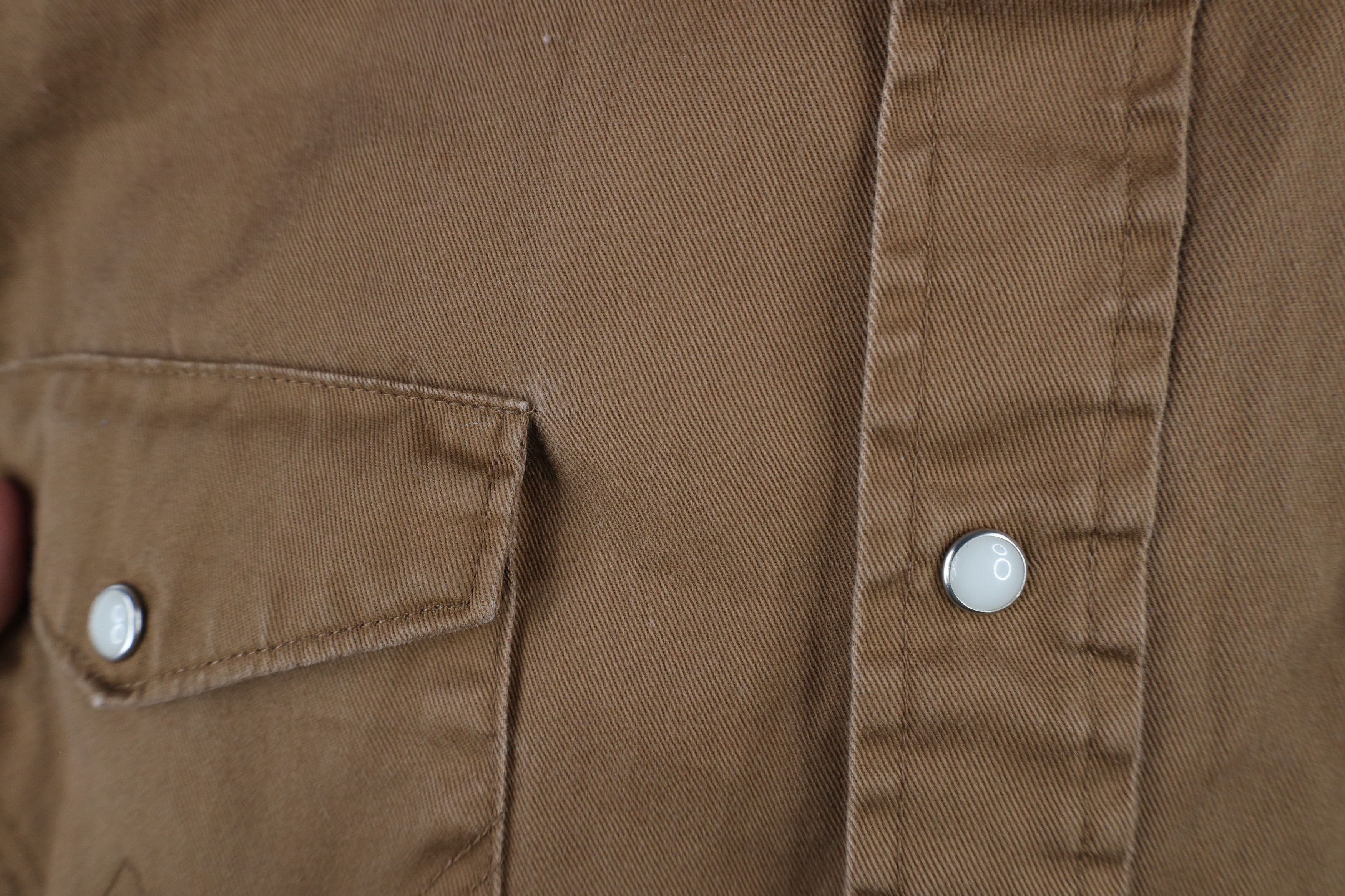 Vintage × Wrangler Vintage 90s Wrangler Western Cowboy Snap Button Shirt Brown Size US L / EU 52-54 / 3 - 6 Thumbnail