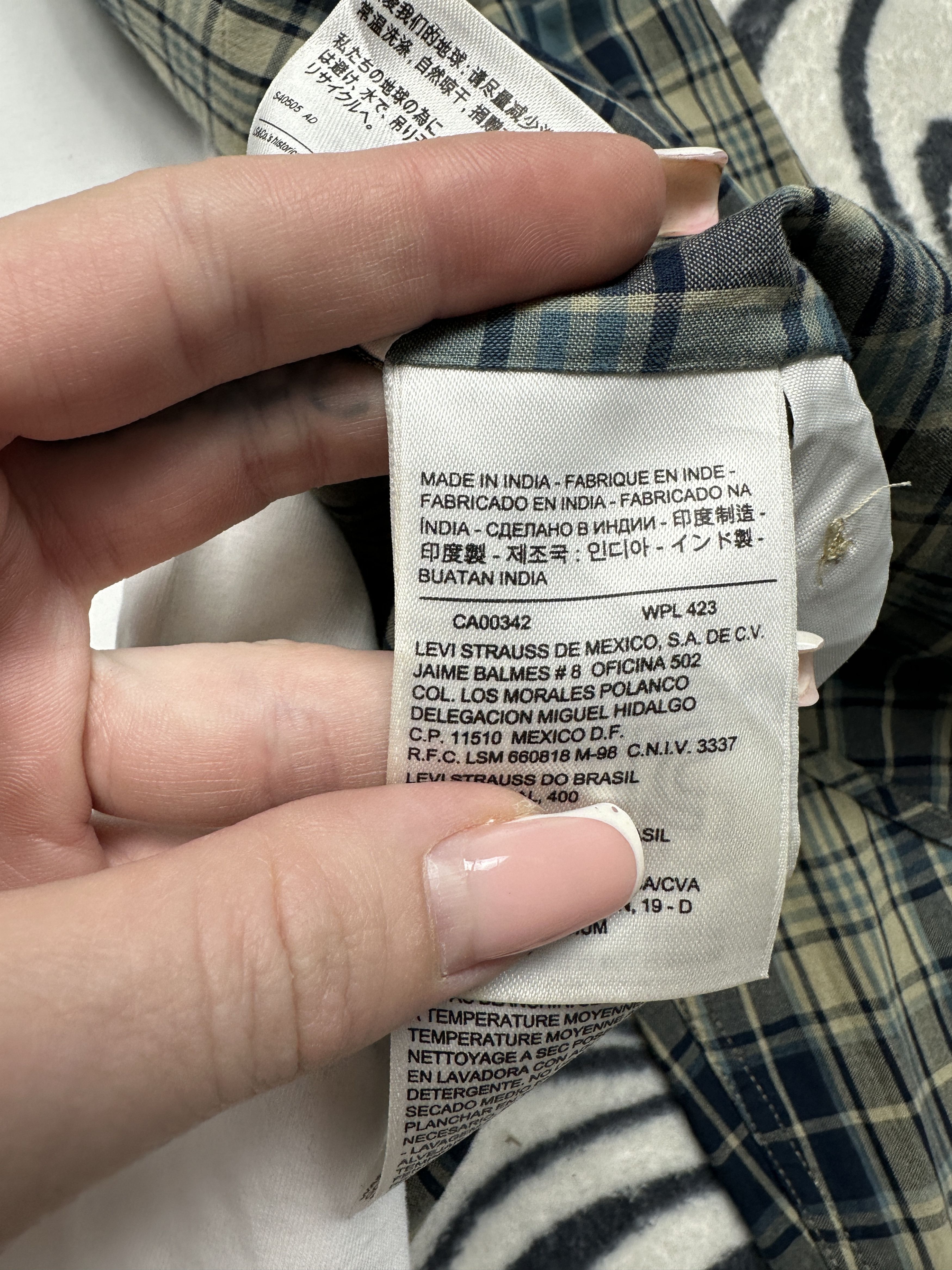 Levi's Levi's Vintage Mens Flannel Plaid Shirt Size US L / EU 52-54 / 3 - 5 Thumbnail