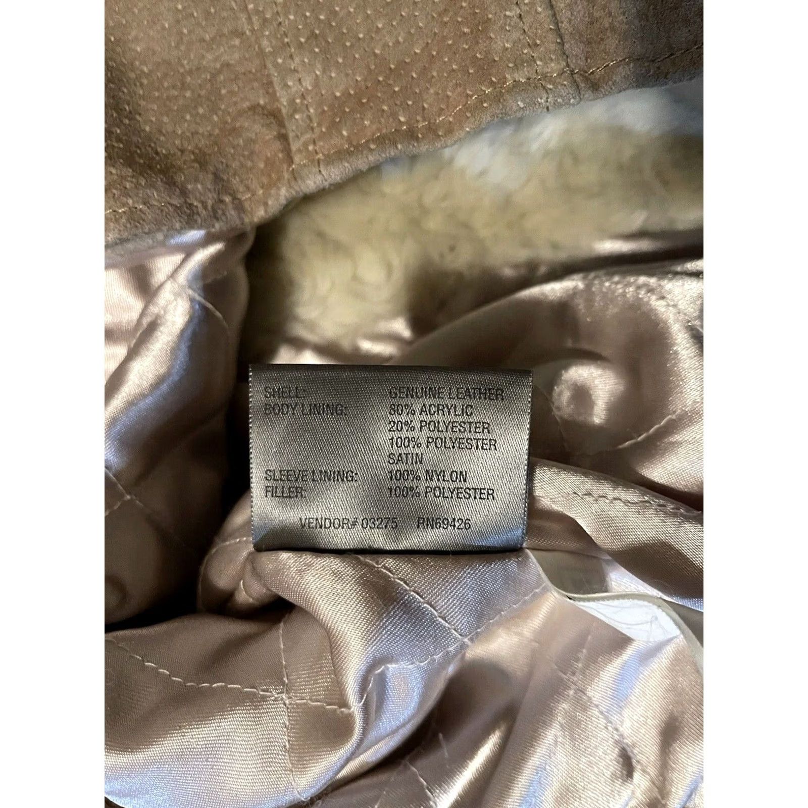Vintage VINTAGE Wilsons Leather Maxima Faux Fur Lined Ladies Suede Jacket Coat Women's Large L Beige Leather Lined Womens Jacket Size L / US 10 / IT 46 - 5 Thumbnail