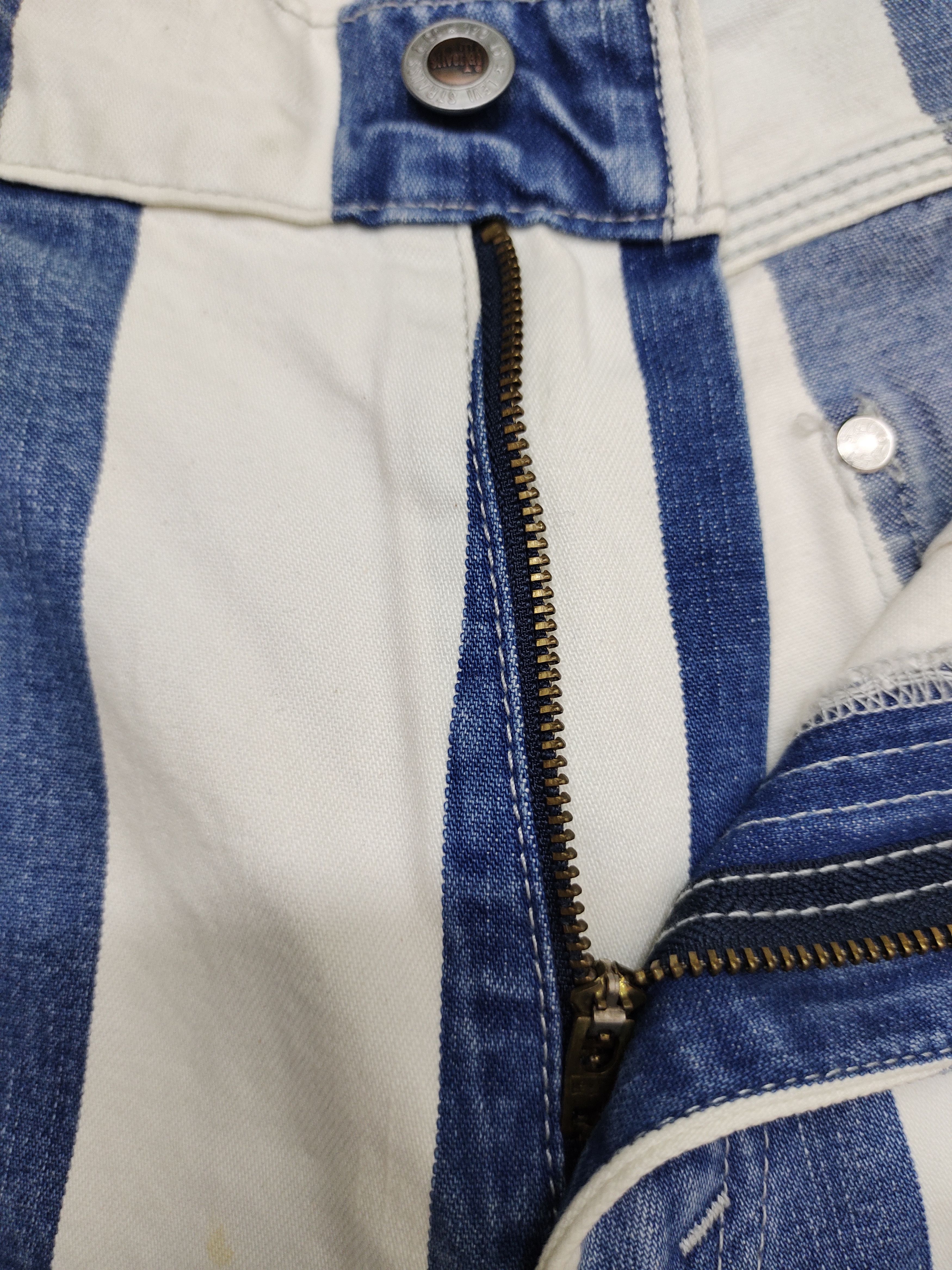 Levi's Vintage Clothing Baggy Jeans Levis Silver Tab Prisoner Striped Carpenter 3Q Size US 31 - 19 Thumbnail