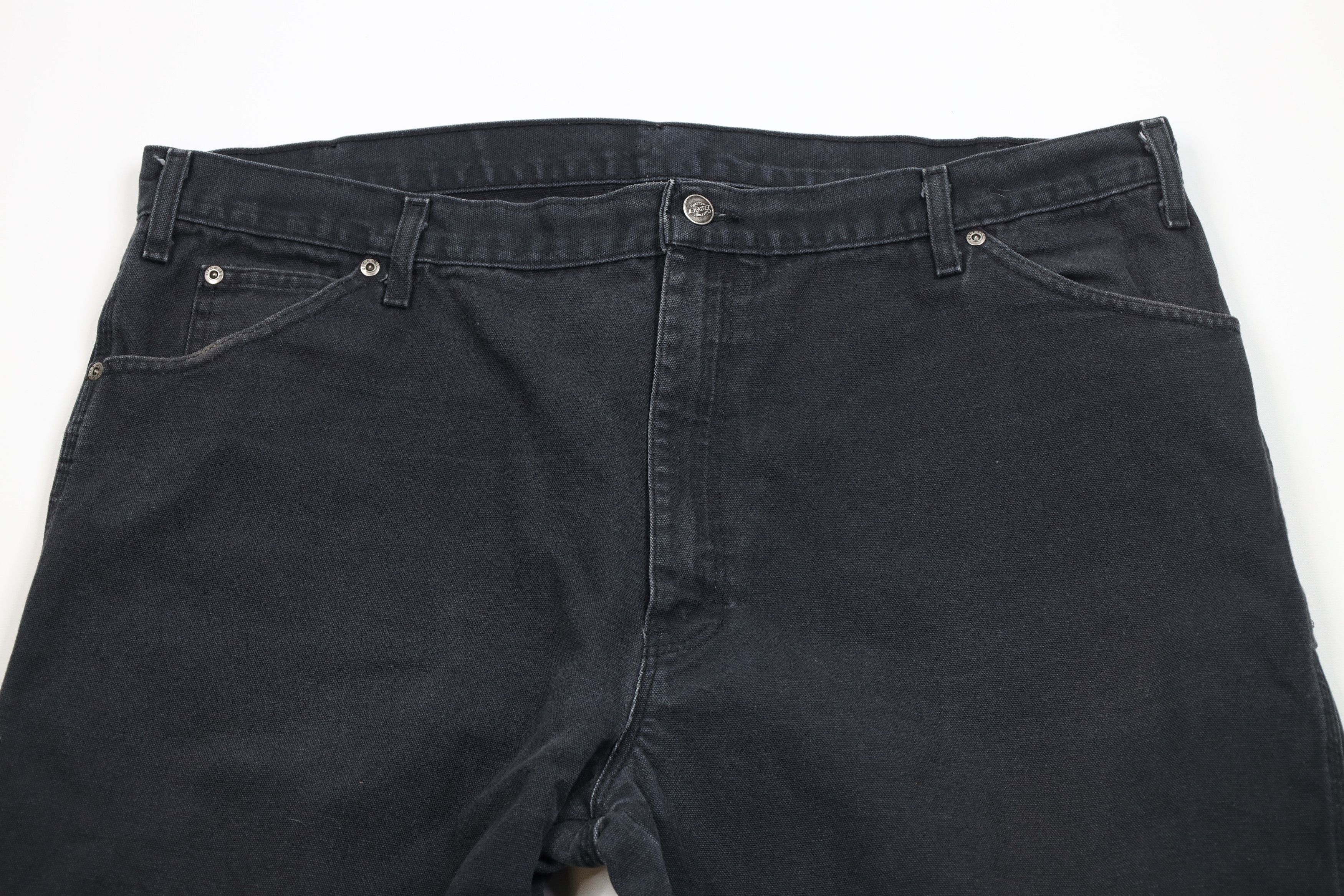 Dickies Vintage Y2K Dickies Wide Leg Dungaree Pants Black Cotton Size US 42 / EU 58 - 2 Thumbnail