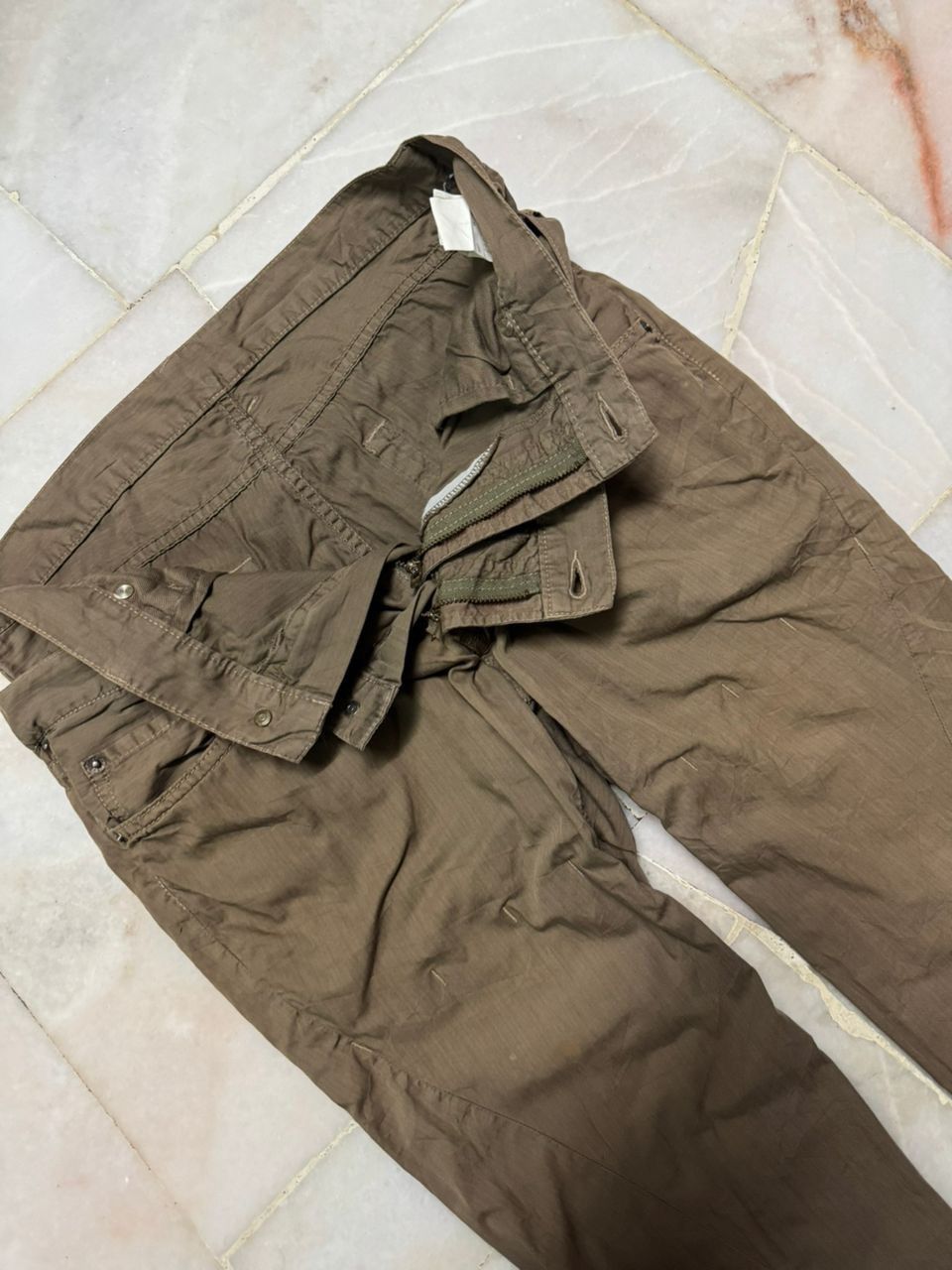 PPFM 💥Double Waist💥Vintage Ppfm Double Waist Spiral Leg Zipper Size US 29 - 13 Thumbnail