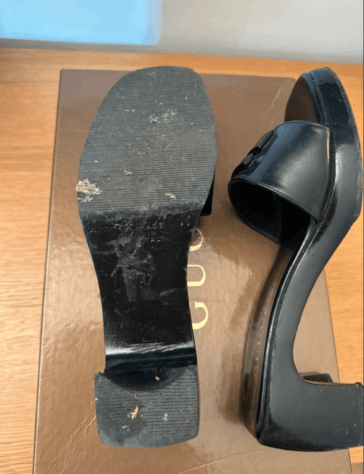 Gucci × Tom Ford × Vintage Gucci Shoes Sandals Mules Heels Leather Bamboo Tom Ford Size US 6 / IT 36 - 3 Thumbnail