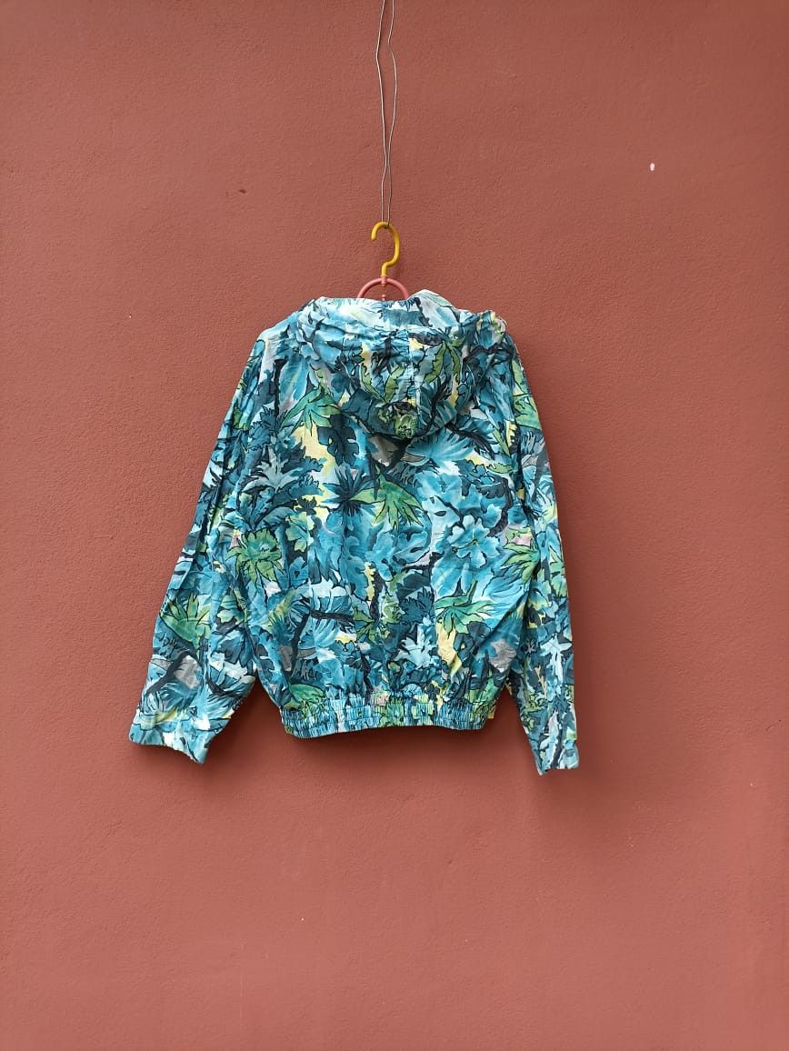 Japanese Brand × Vintage Zipper hoodie Full flower tye Die design Size L / US 10 / IT 46 - 2 Thumbnail
