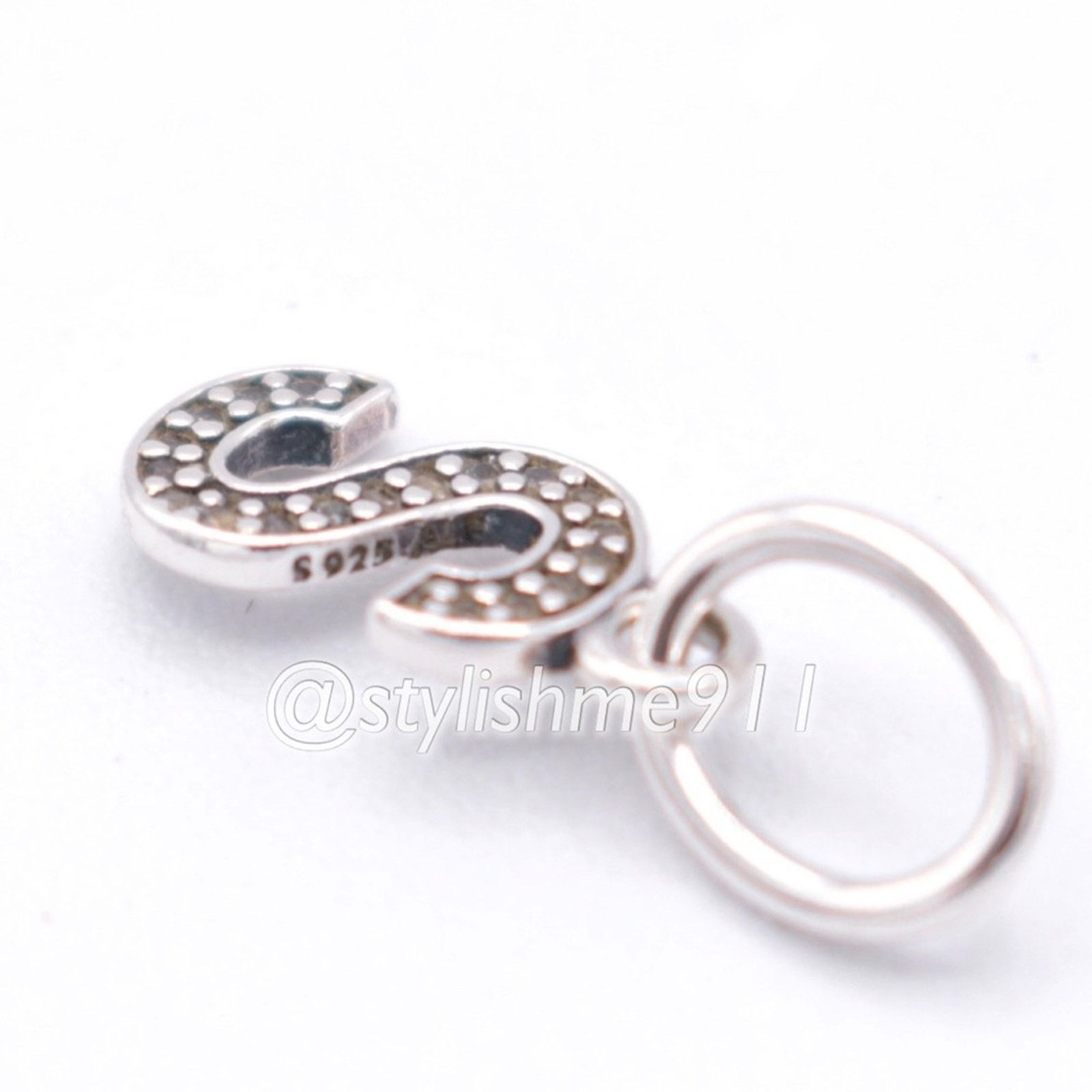 pandora Authentic PANDORA Letter S Dangle with Zirconia - 791331CZ Size ONE SIZE - 8 Thumbnail