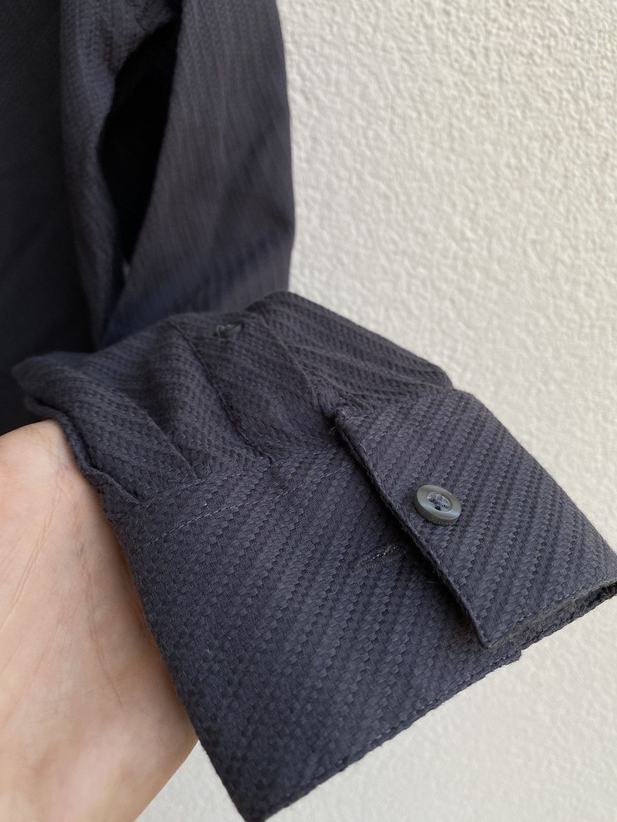 Yves Saint Laurent Carbon YSL Shirt Dark Grey Size US M / EU 48-50 / 2 - 10 Thumbnail