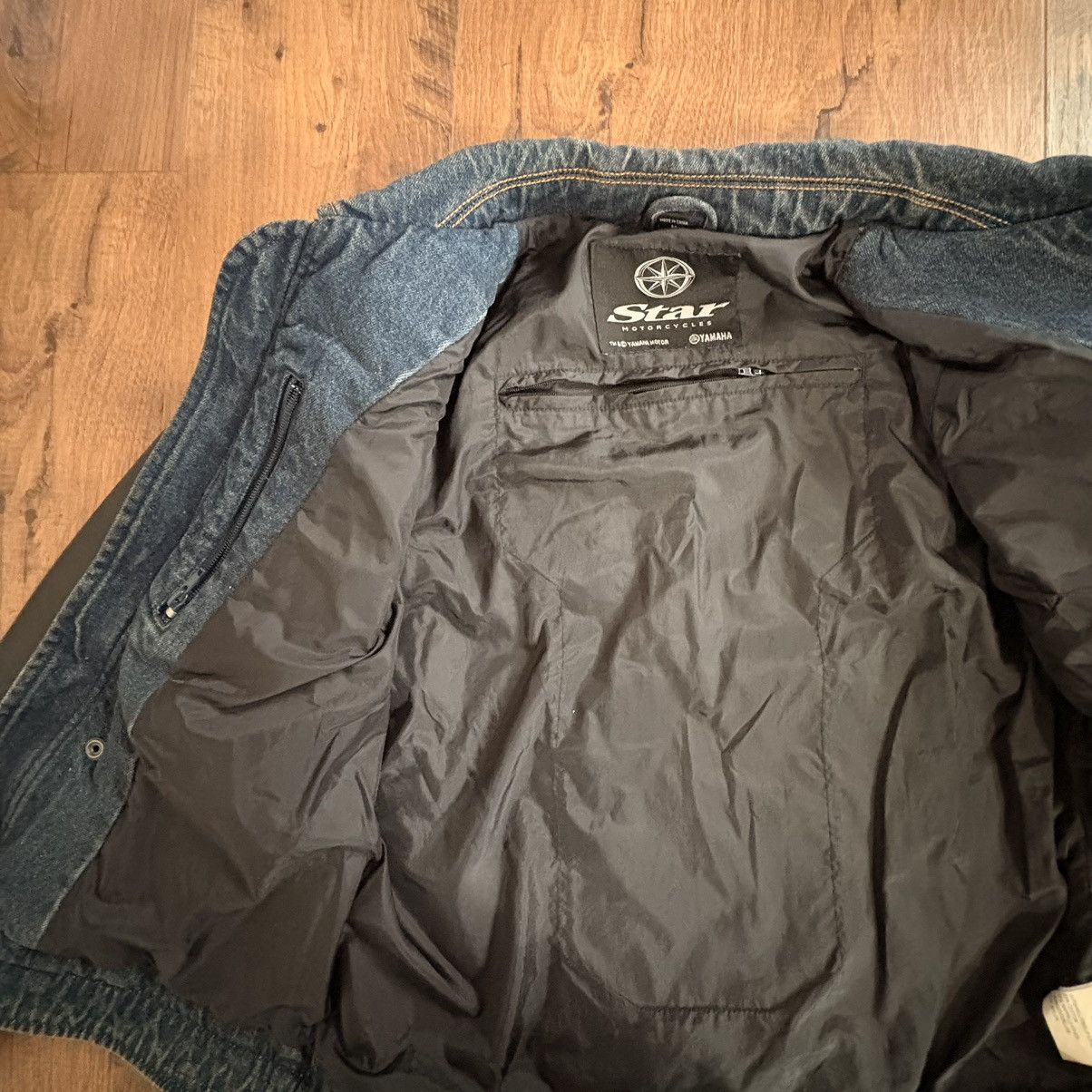 Yamaha Yamaha star vintage leather/denim motorcycle jacket Size US M / EU 48-50 / 2 - 5 Thumbnail