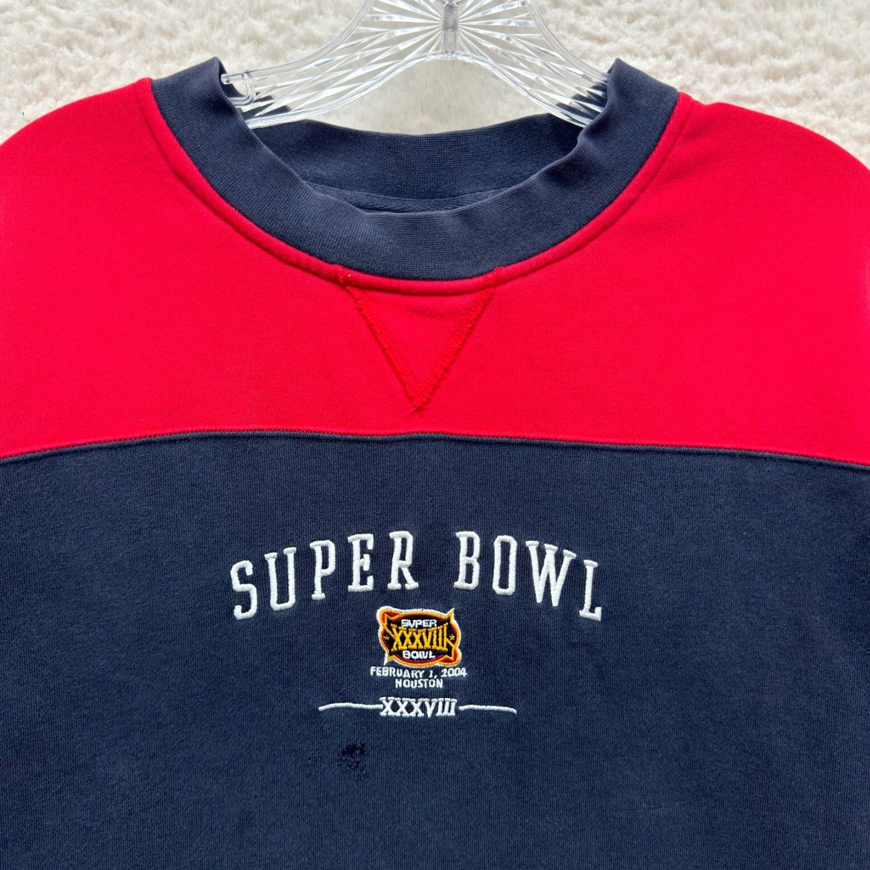 NFL VINTAGE New England Patriots Sweatshirt 2XL XXL Mens NFL Super Bowl XXXVIII 2004 Size US XXL / EU 58 / 5 - 3 Thumbnail