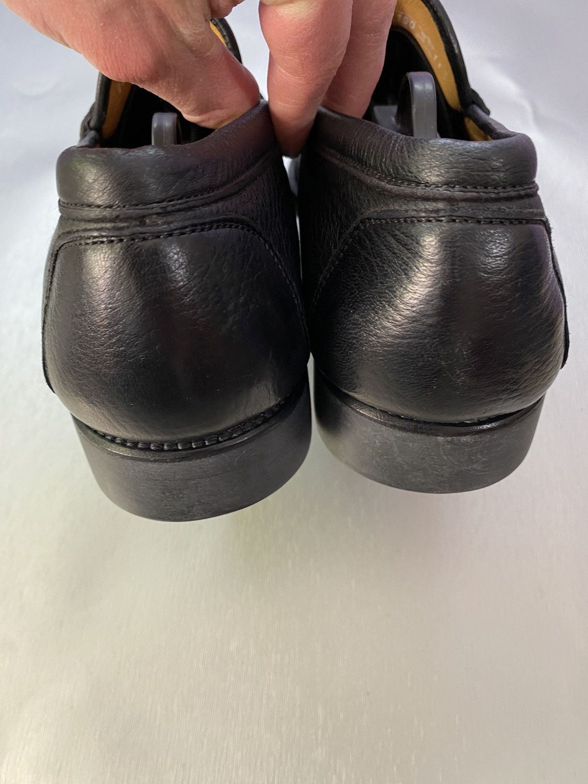 Other Aldo Brue Attiva Men's Black Grain Leather Penny Loafers. Size US 11 / EU 44 - 6 Thumbnail