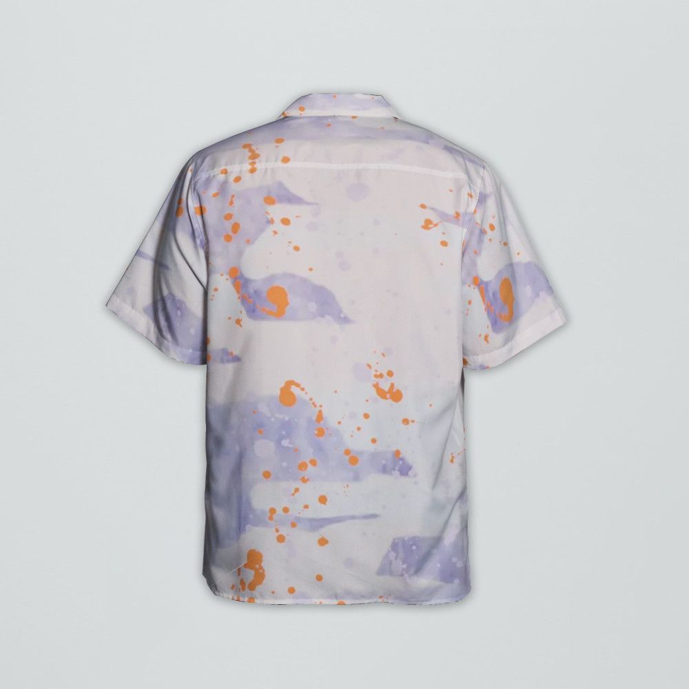 Designer Paint-Splatter Cotton Shirt Size US L / EU 52-54 / 3 - 4 Thumbnail