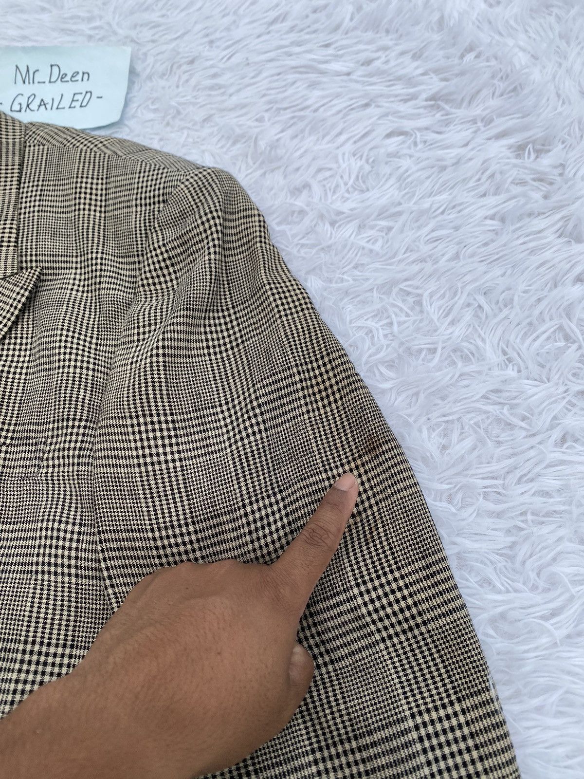 Issey Miyake Rare Vintage Issey Miyake Checkered Brown Blazer Size 38R - 12 Thumbnail