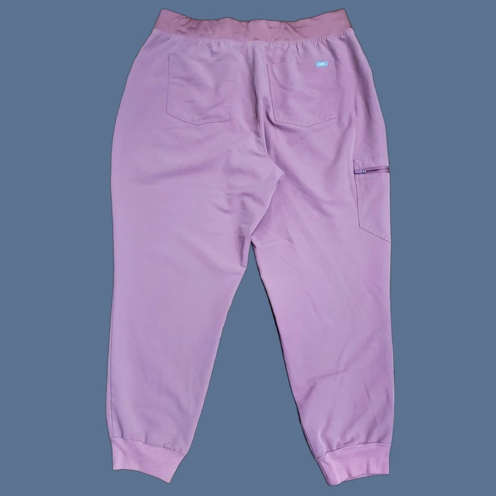 Vintage FIGS Zamora Jogger Scrub Pants Womens XXL Pink Technical Collection Workwear Size 40" / US 18 - 1 Thumbnail