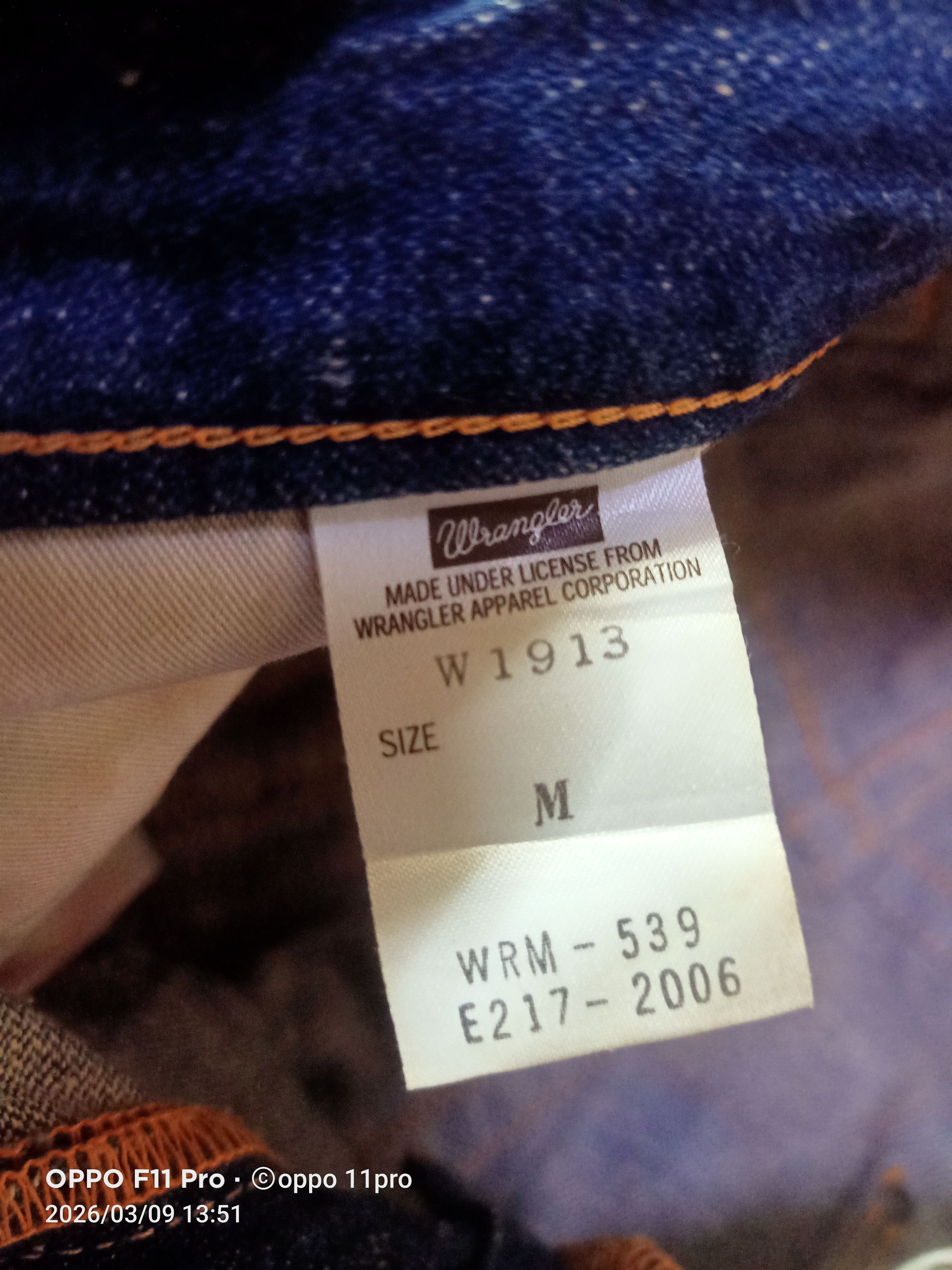 If Six Was Nine 💥Wrangler MudWash BuckleBack Denim 35X25💥 Size US 35 - 5 Thumbnail