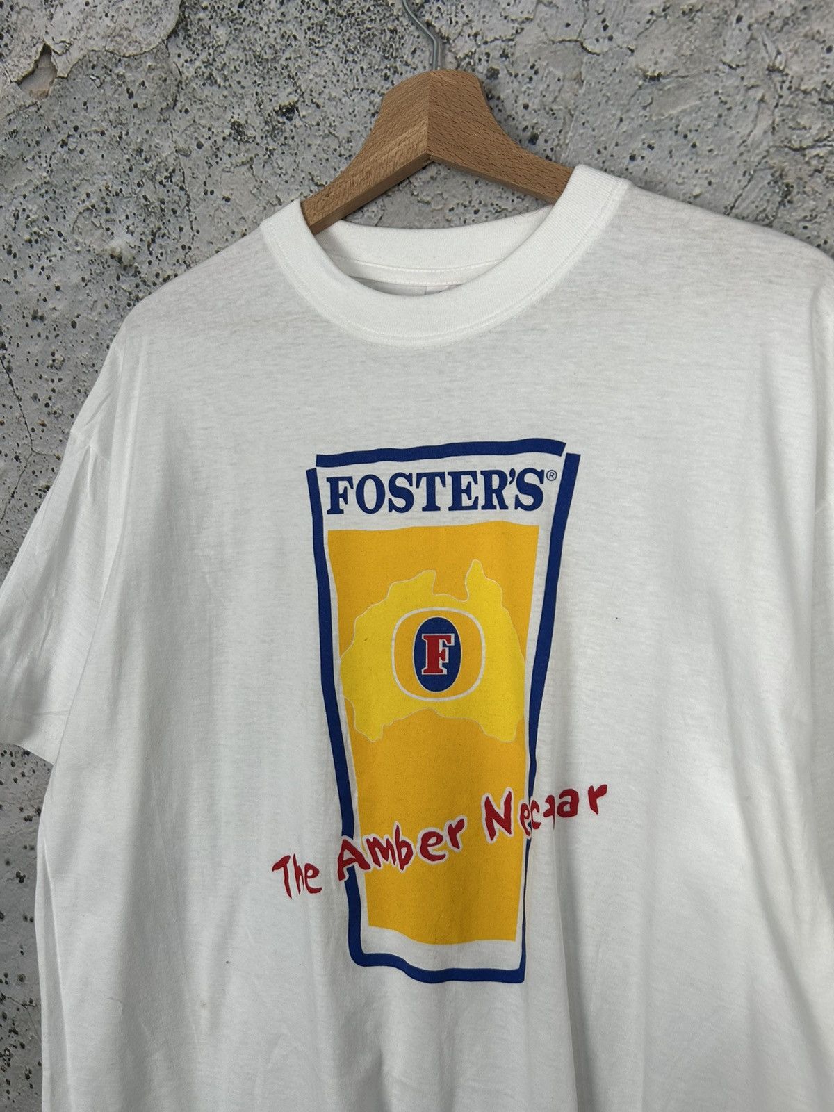 Vintage Vintage Fosters Beer Graphic Tee 90s Archive Skate Baggy Size US XL / EU 56 / 4 - 2 Thumbnail