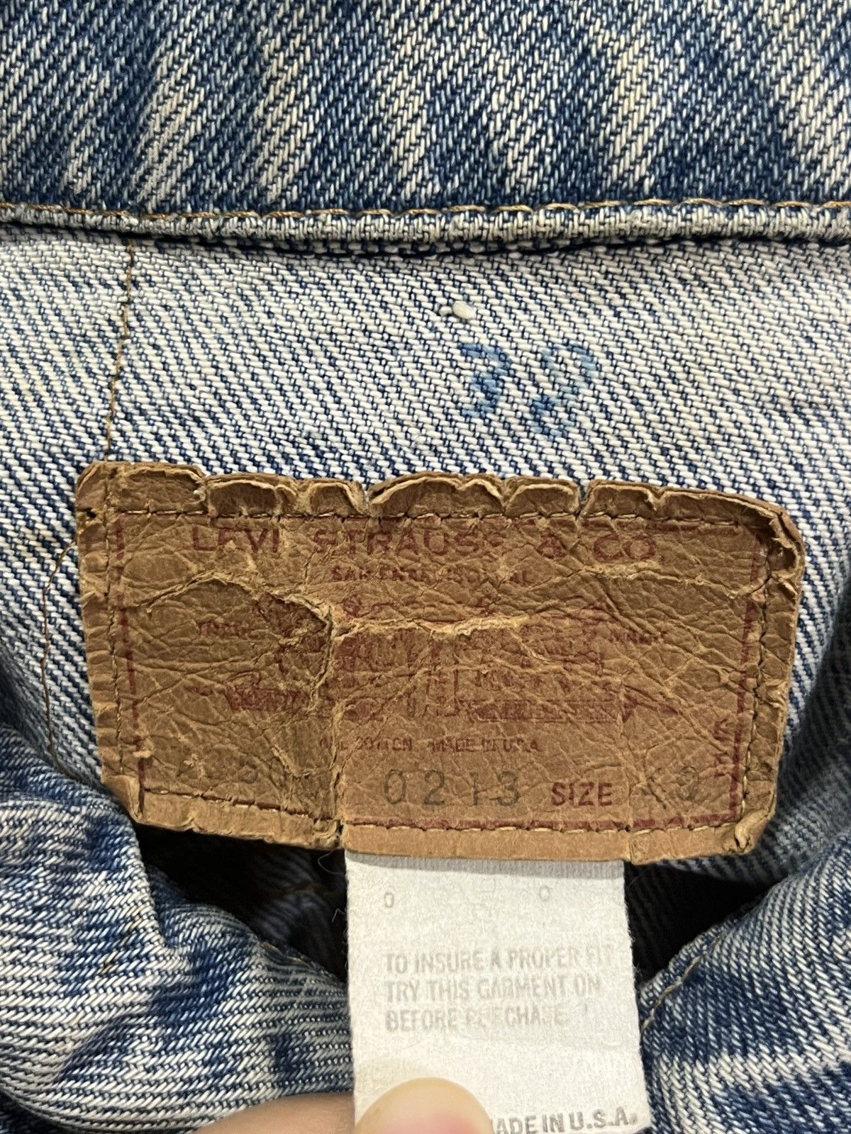 Levi's Vintage Levis Denim Trucker Jacket 90s Size US M / EU 48-50 / 2 - 10 Thumbnail