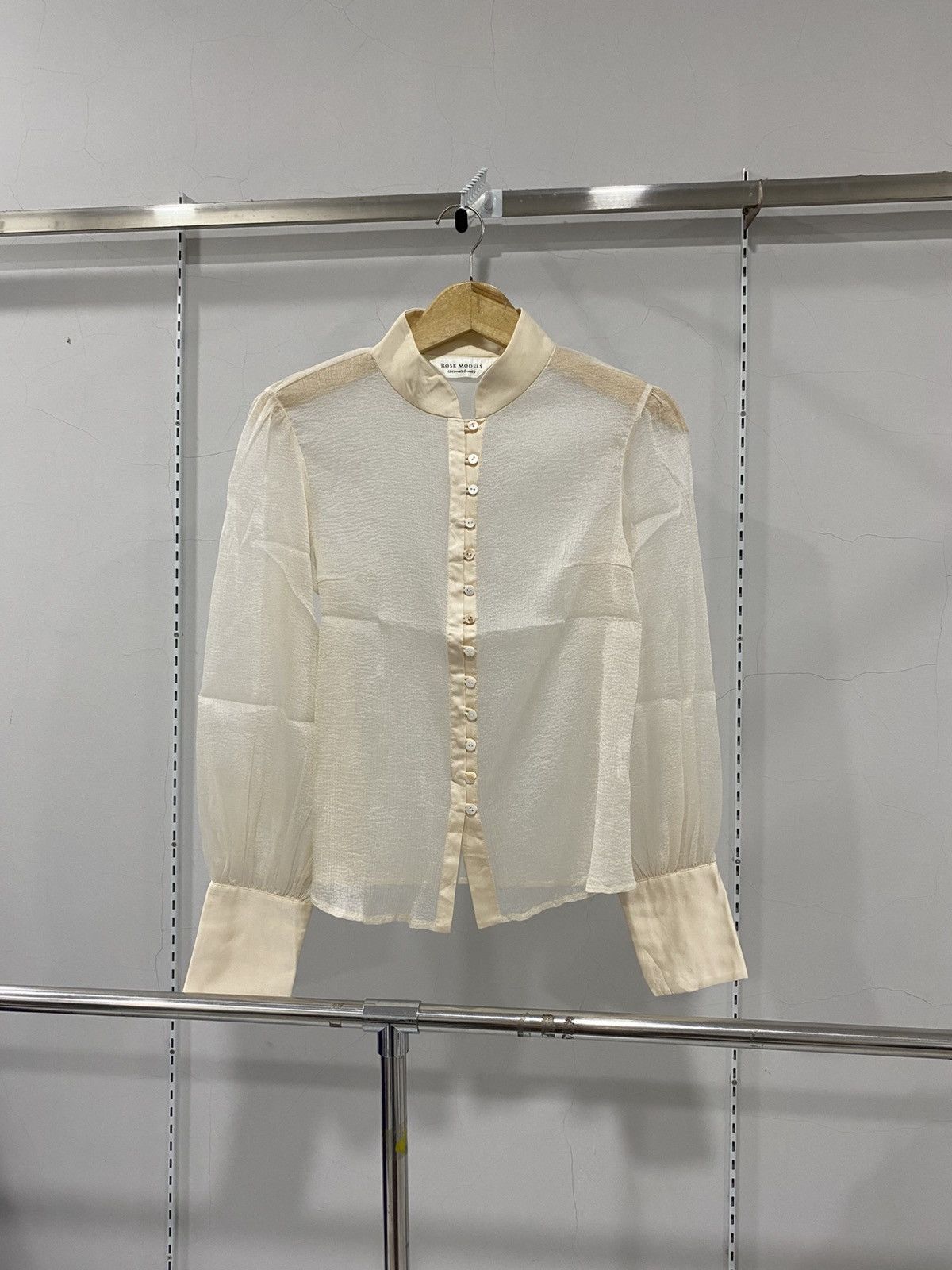 Japanese Brand Rose Models Ultimate Beauty Full Button Blouse Size S / US 4 / IT 40 - 1 Thumbnail