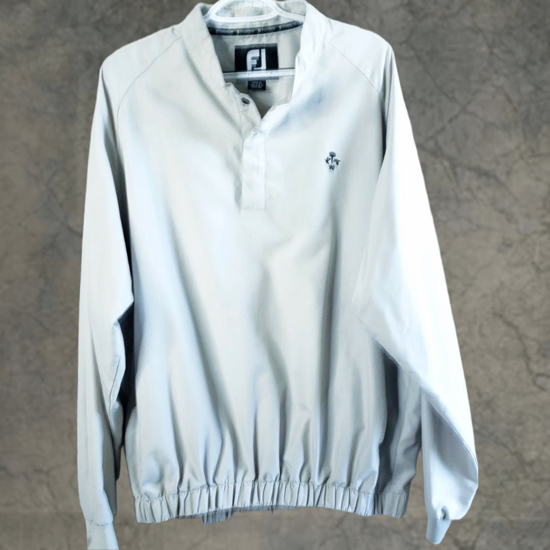 Footjoy FOOTJOY Golf Pullover Wind Jacket Men's Large Beige Long Sleeve 1/4 Snap Size US L / EU 52-54 / 3 - 1 Thumbnail