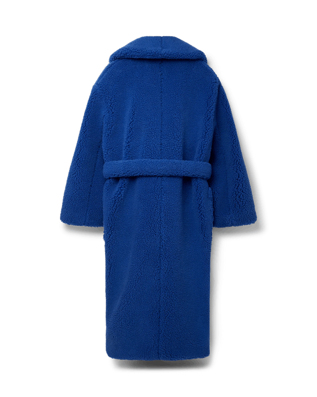Casablanca o1mle0126 Recycled Polyester Shearling Coat in Blue Size US XL / EU 56 / 4 - 2 Thumbnail