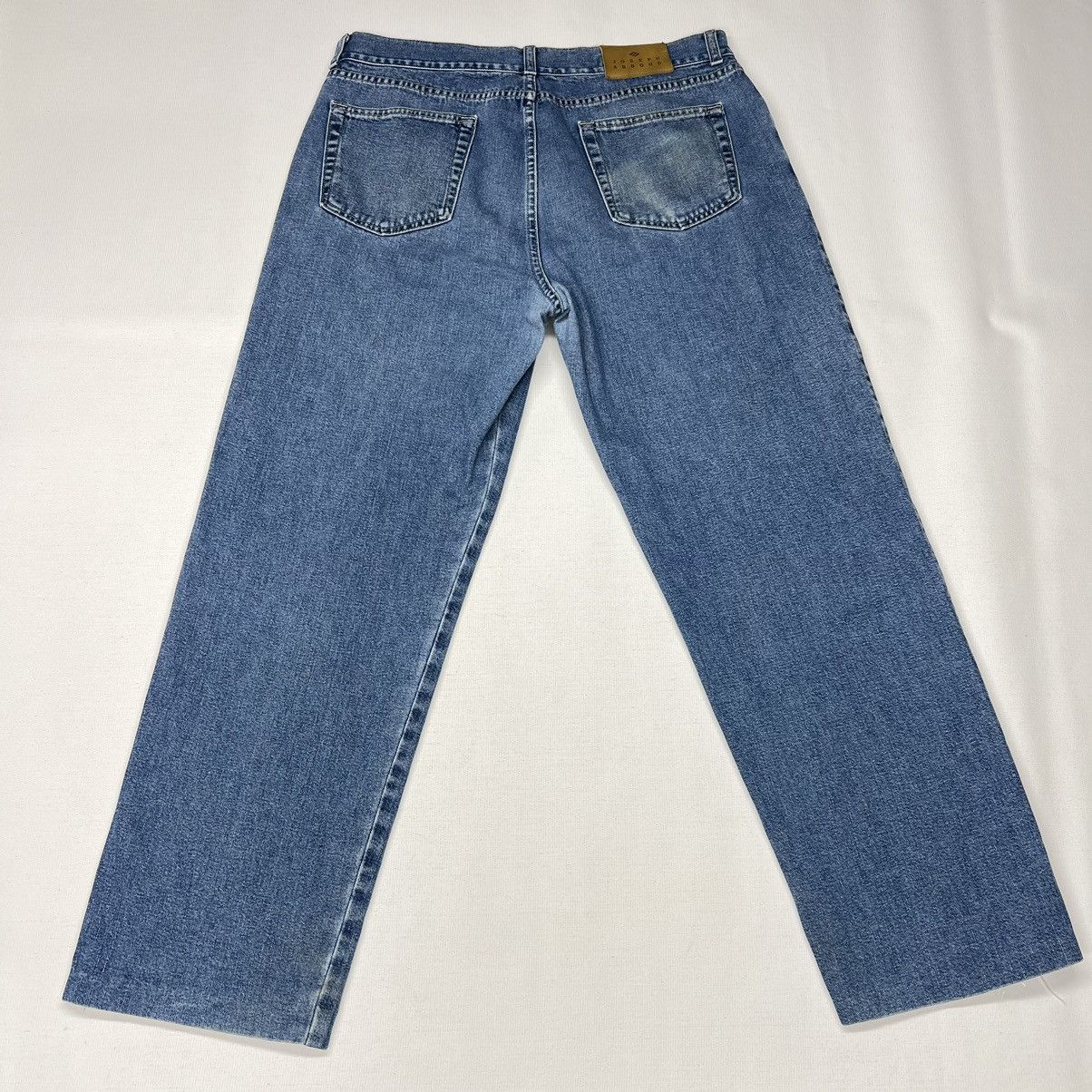 Joseph Abboud × Vintage VTG Joseph Abboud Jeans Blue Straight Cropped Denim Italy Size US 34 / EU 50 - 14 Thumbnail